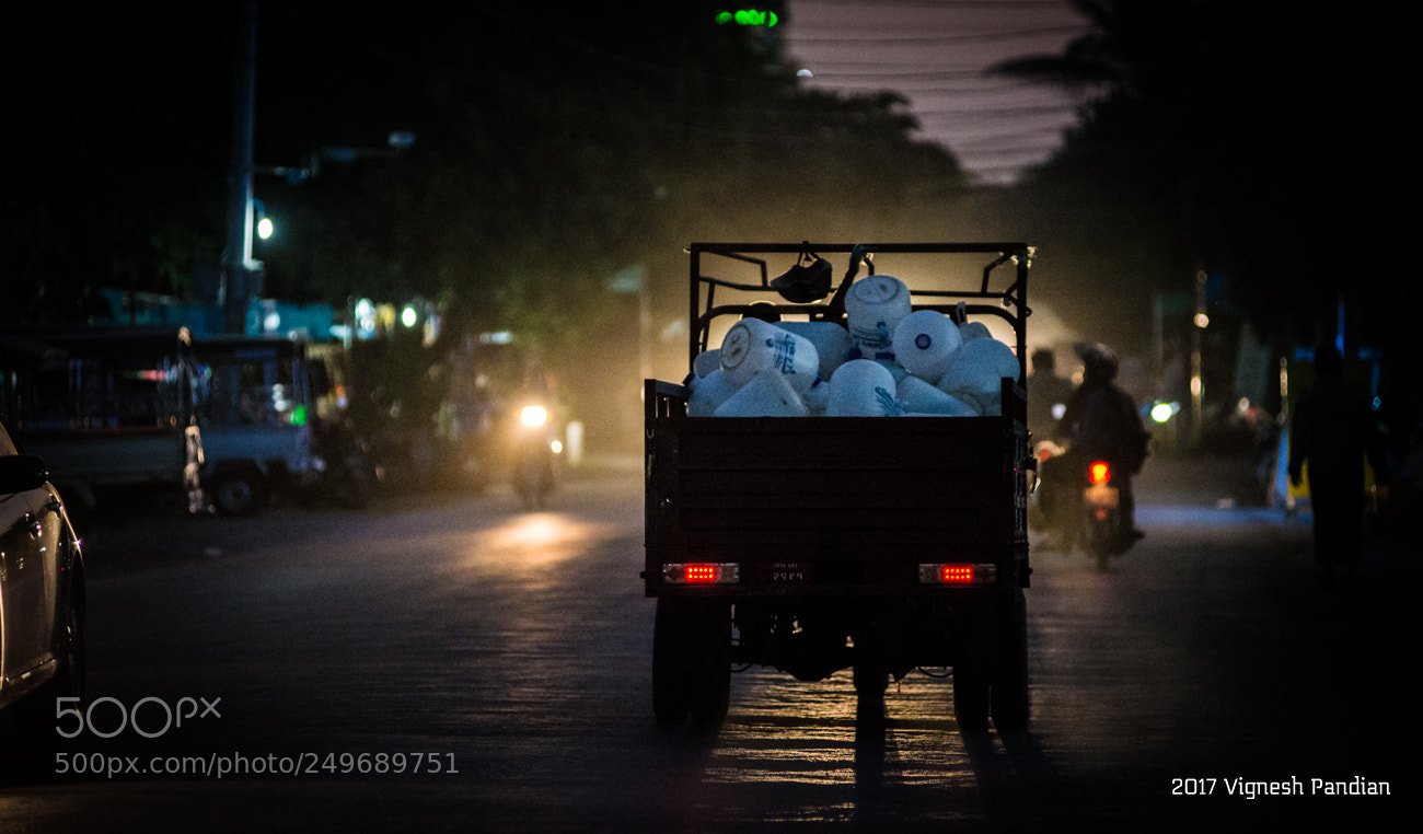 Nikon D800 sample photo. Street in mandalay photography