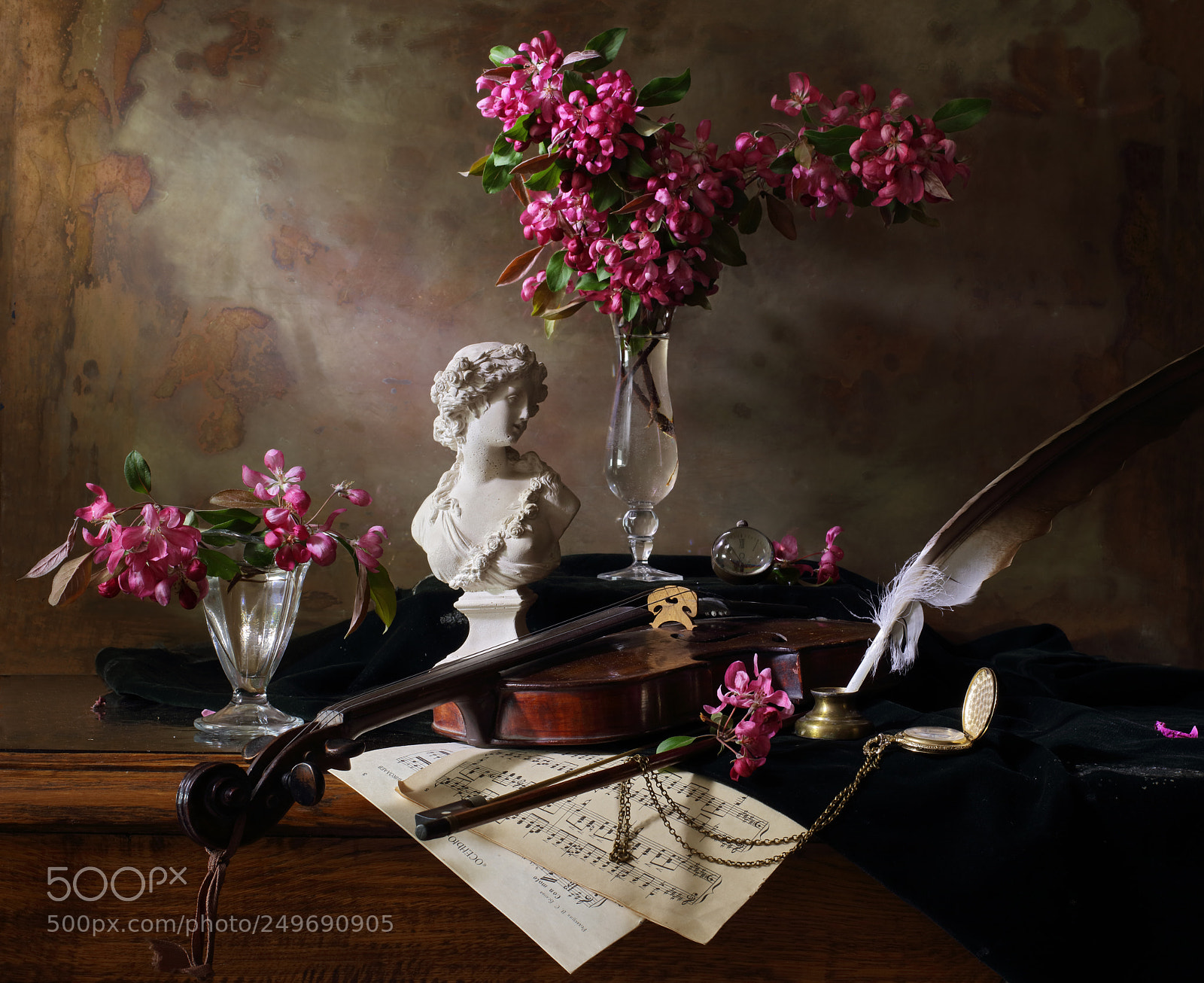 Canon EOS 5DS sample photo. Still life with violin photography