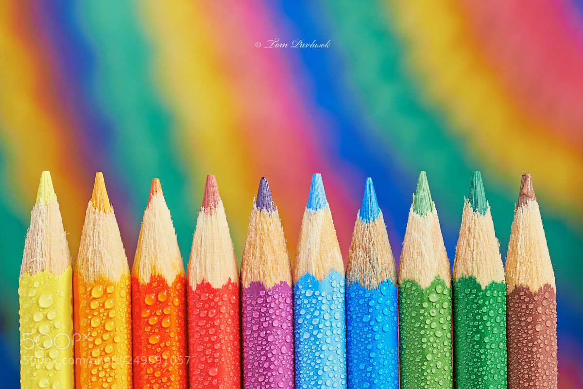 Nikon D600 sample photo. Colorful crayons photography