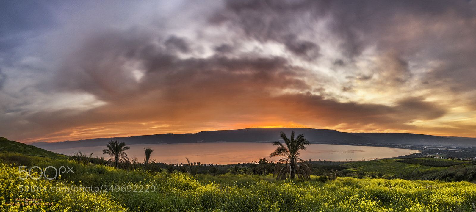 Nikon D810 sample photo. Dramatic sunset kinneret photography