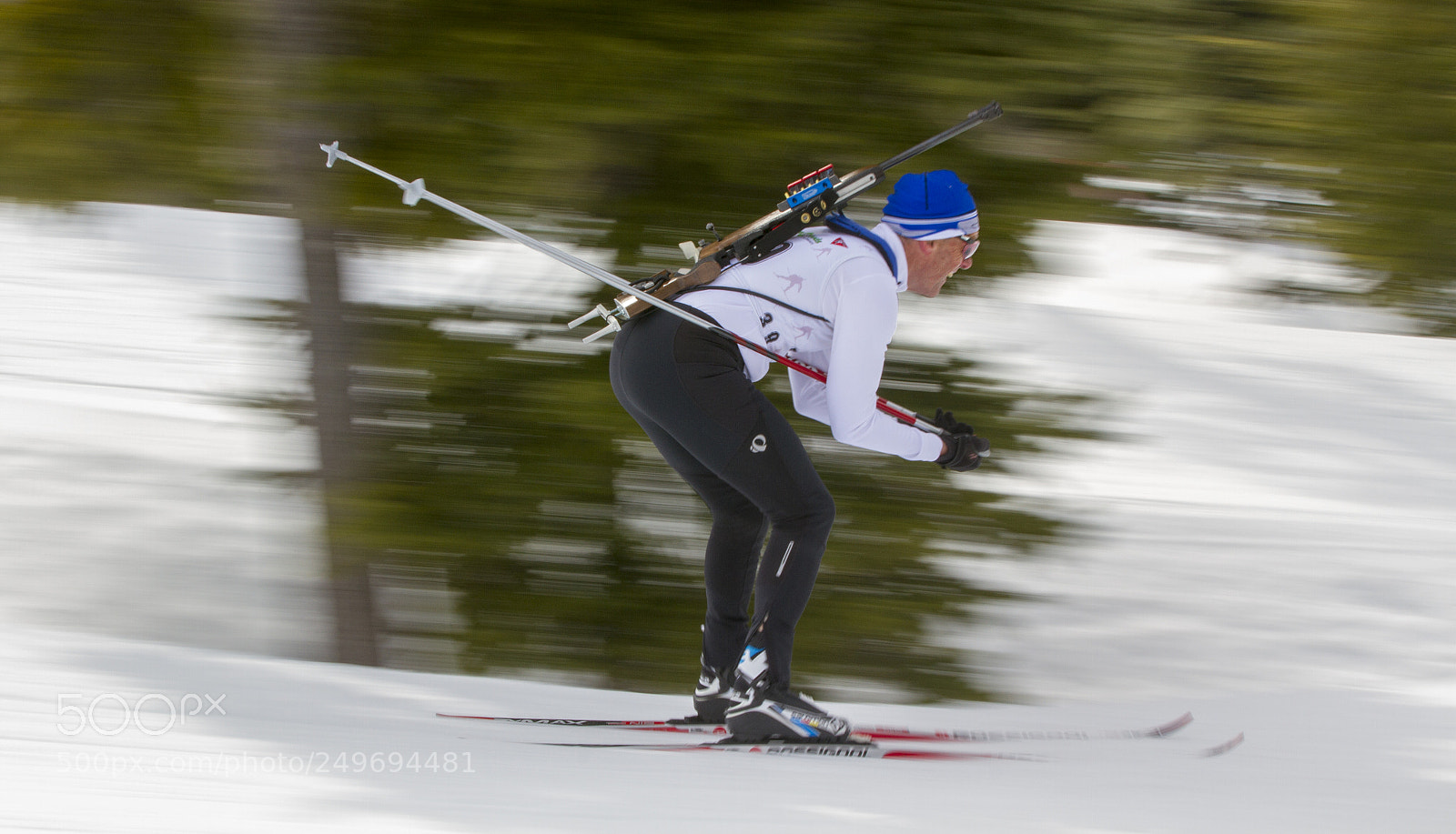 Canon EOS 7D sample photo. Biathlon - panning photography