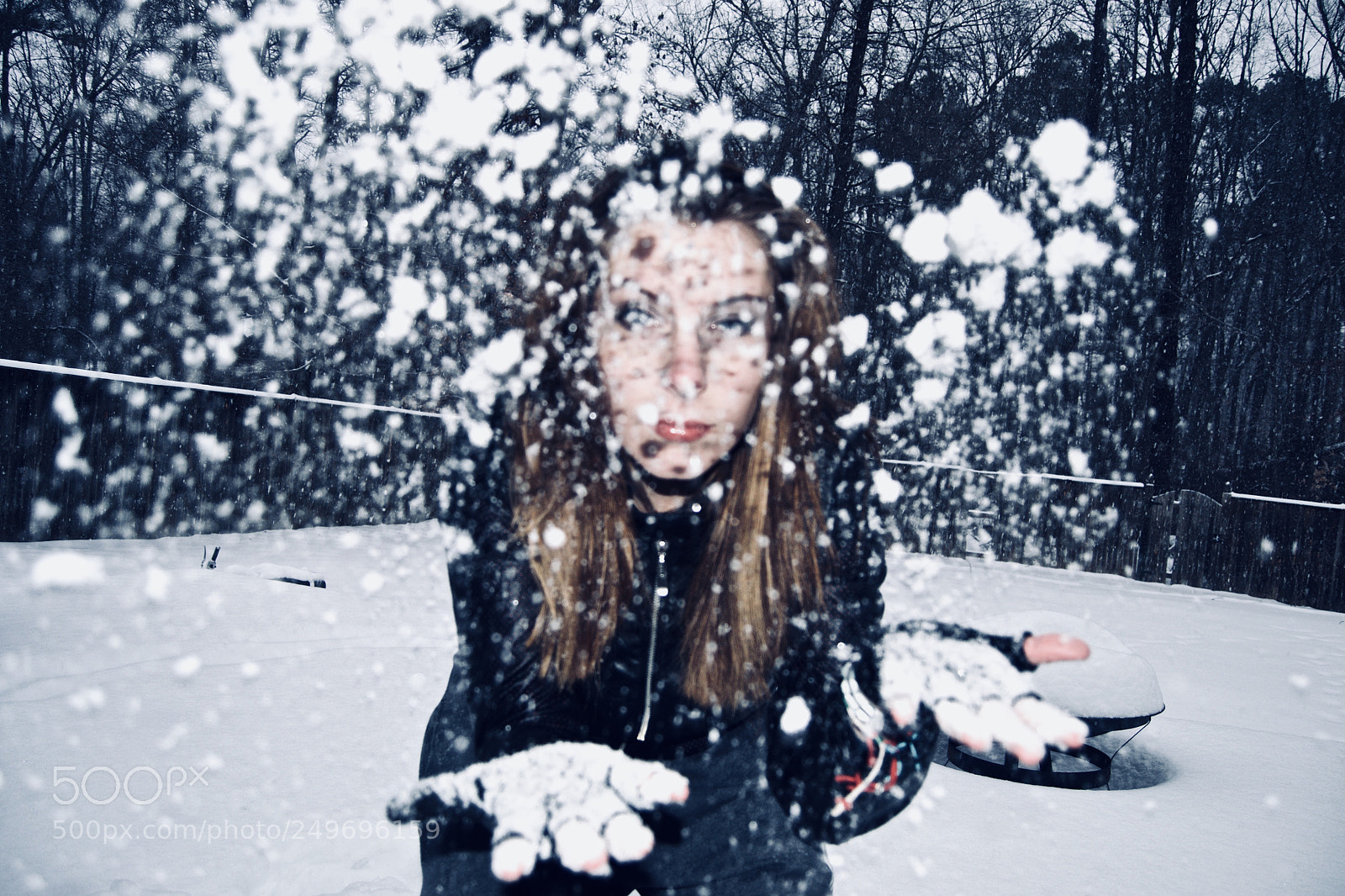 Nikon D3100 sample photo. Snowy photography
