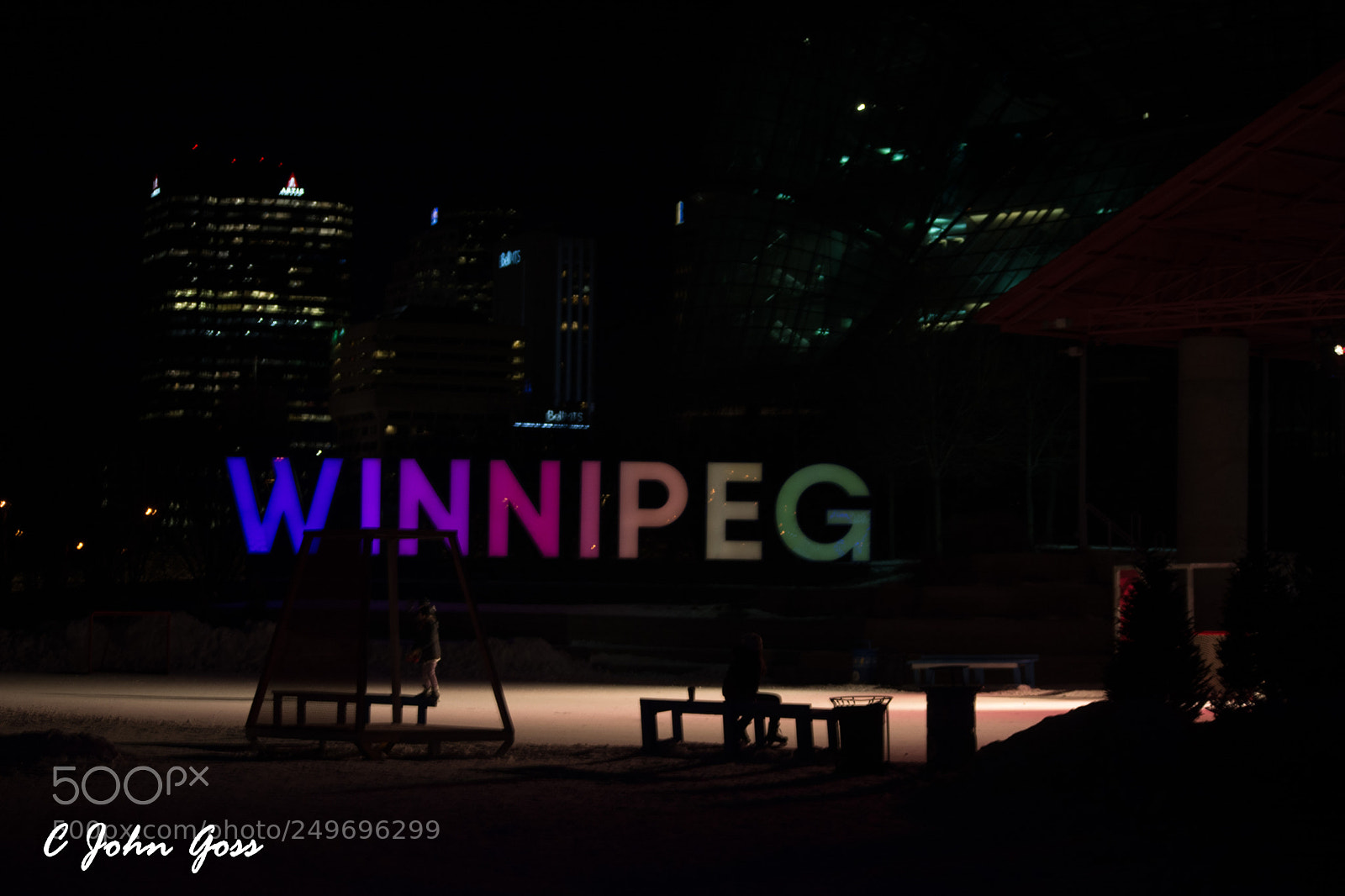 Nikon D7100 sample photo. Winnipeg at night photography