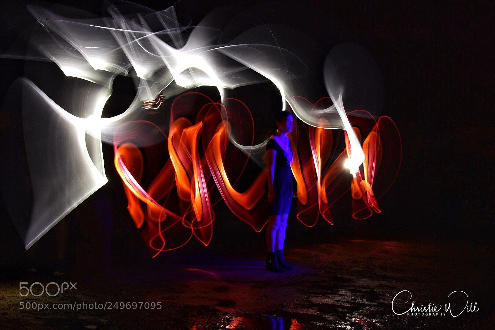 Nikon D5500 sample photo. Light painting photography