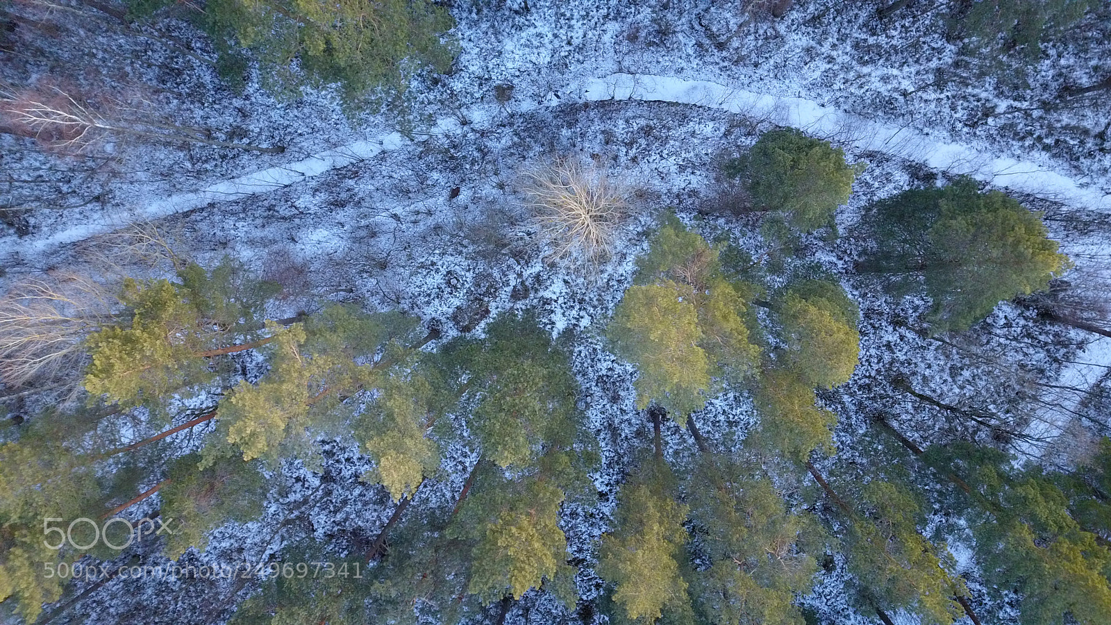 DJI FC220 sample photo. Aerial view of winter photography
