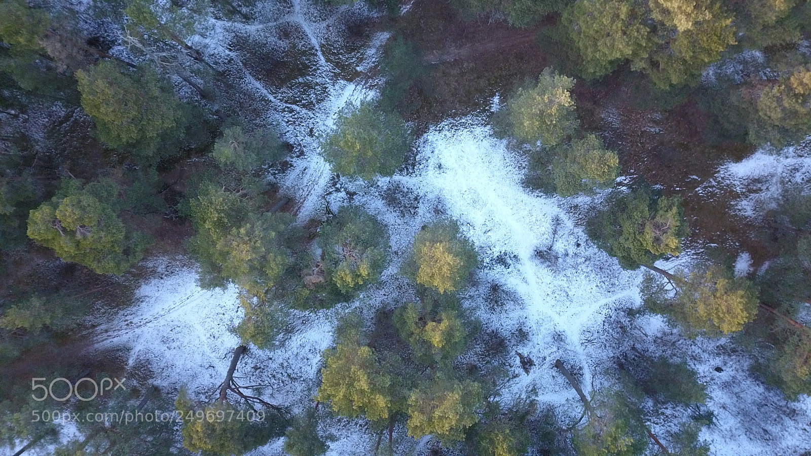 DJI FC220 sample photo. Aerial view of winter photography