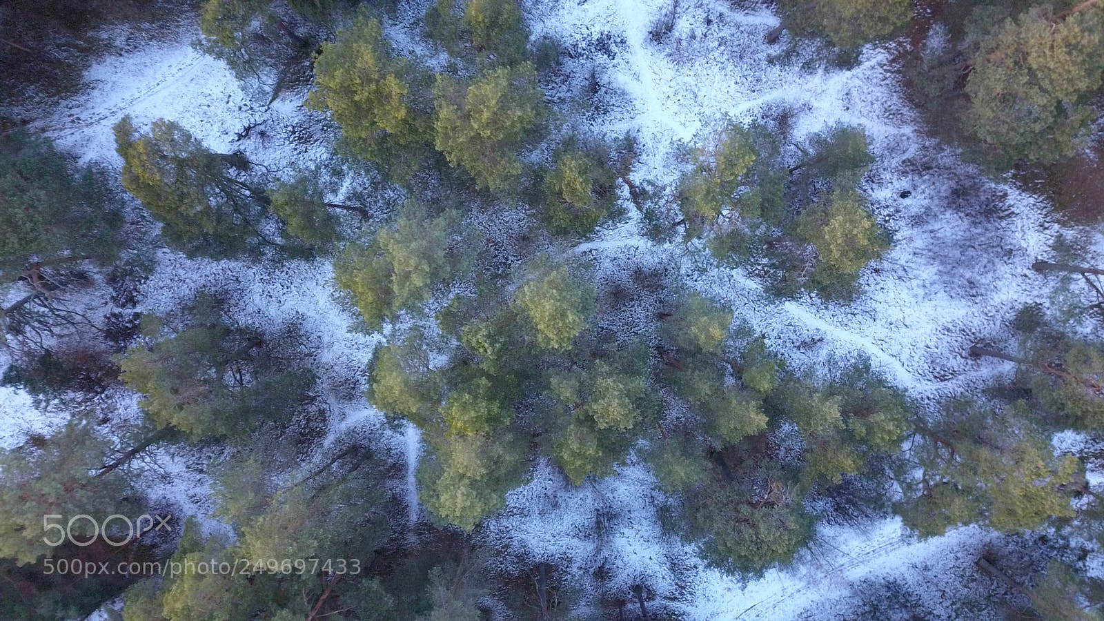 DJI FC220 sample photo. Aerial view of winter photography