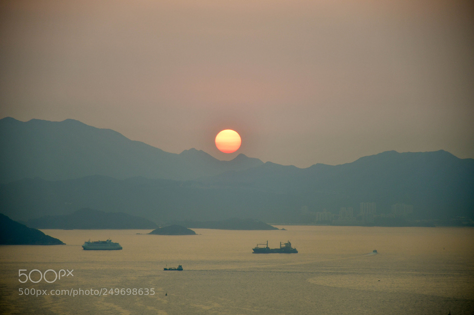 Nikon D7500 sample photo. Sunset victoria harbour hong photography