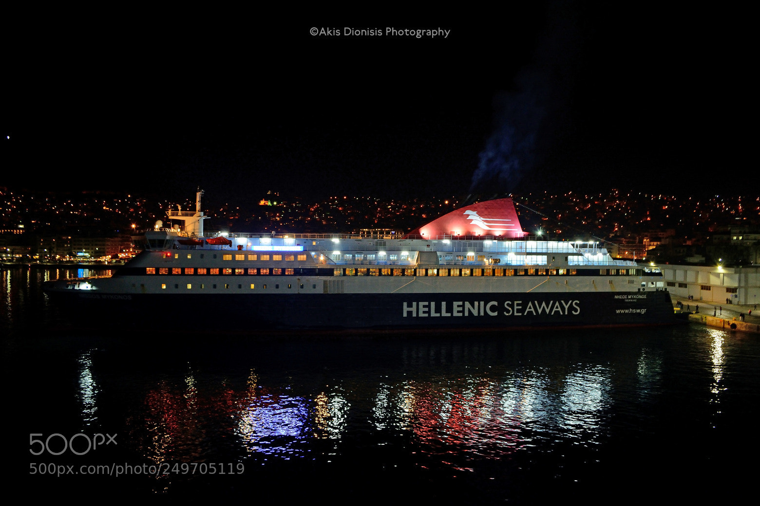 Nikon D5200 sample photo. Ro-ro passenger ship nissos photography