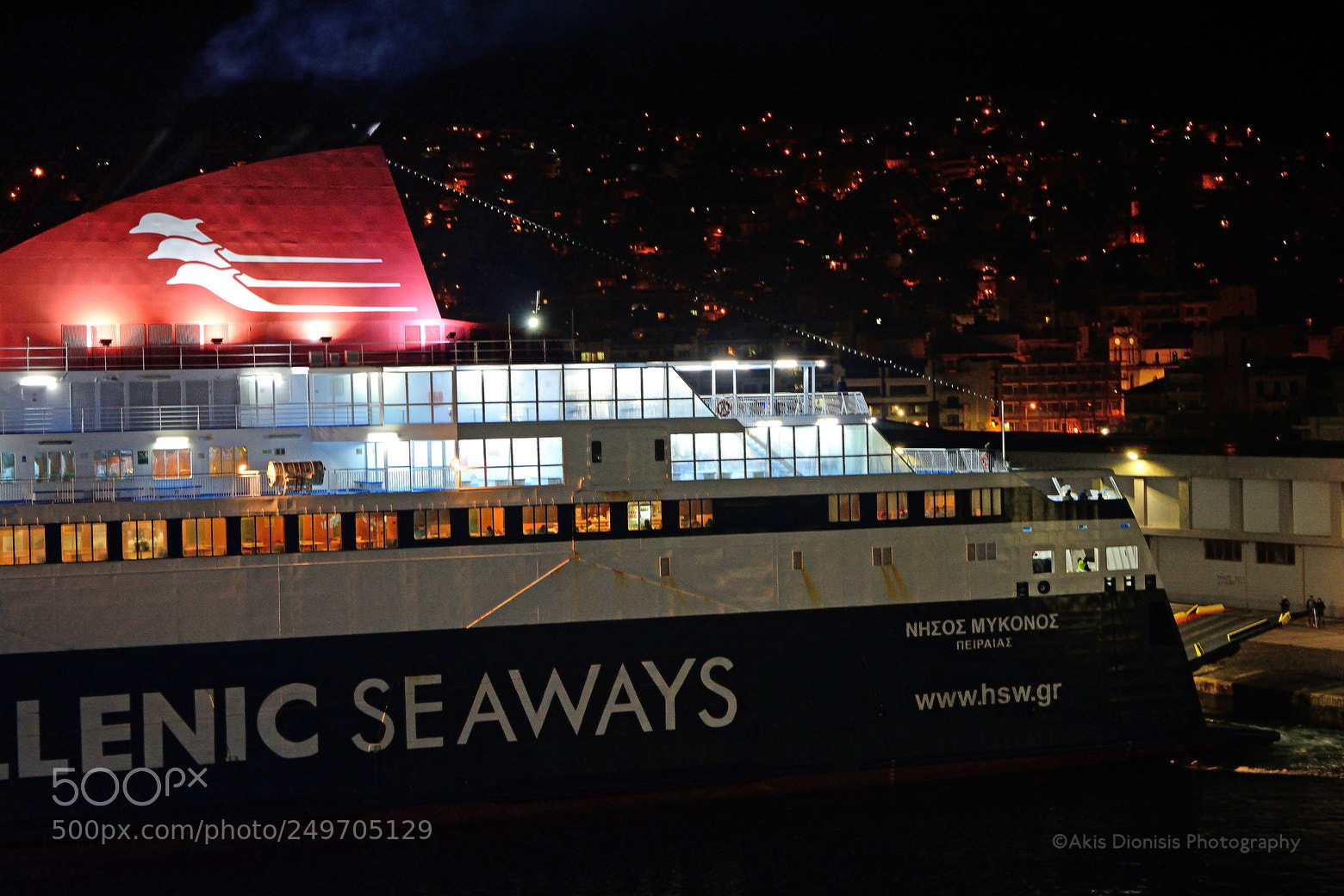 Nikon D5200 sample photo. Ro-ro passenger ship nissos photography