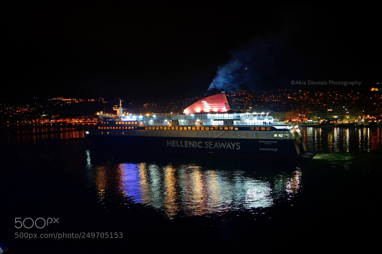 Nikon D5200 sample photo. Ro-ro passenger ship nissos photography