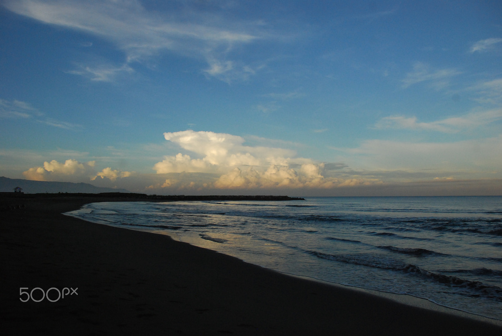 Nikon D80 sample photo. Beautiful pelabuhan ratu beach view in the morning photography