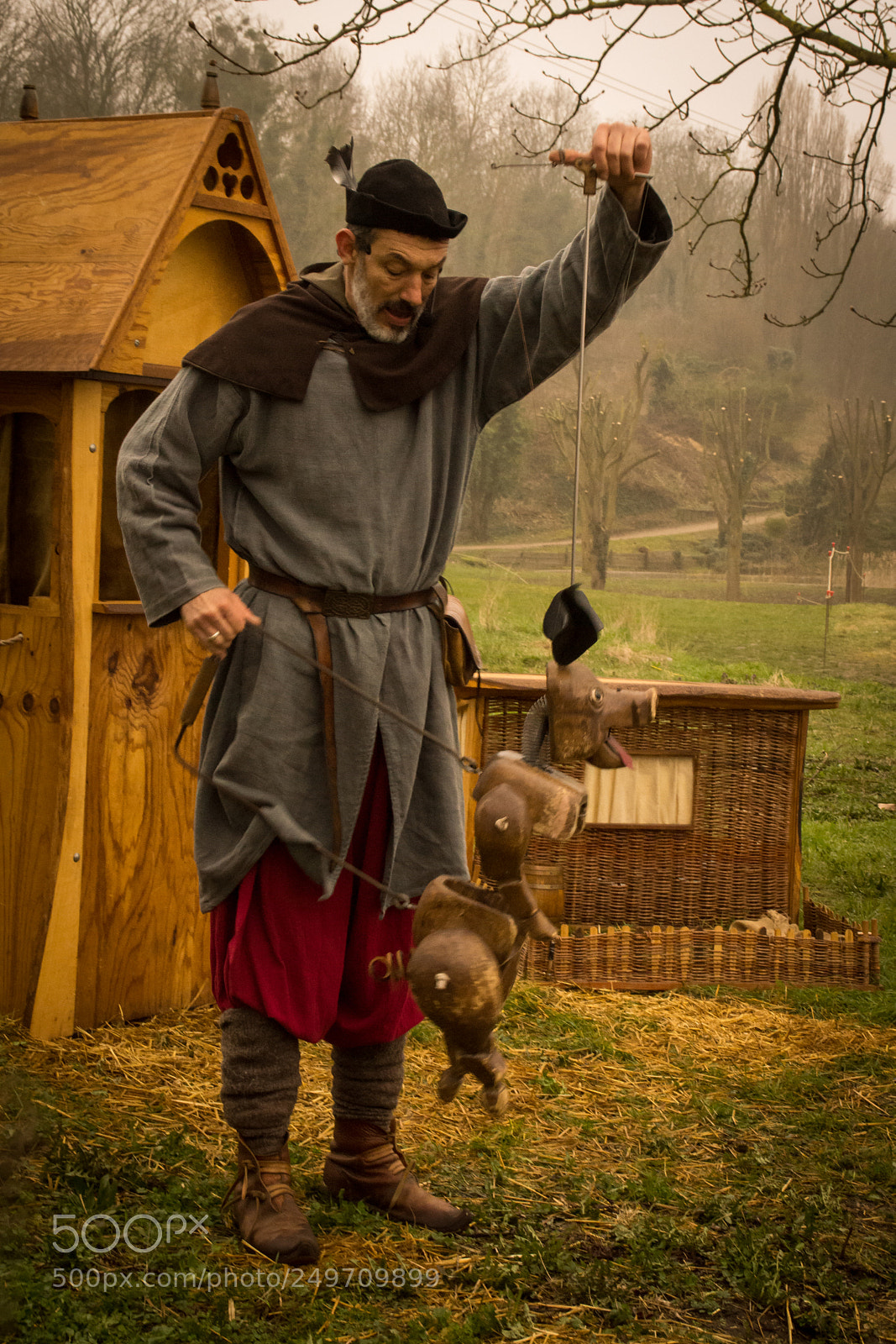 Sony SLT-A65 (SLT-A65V) sample photo. The middle ages puppeteer photography