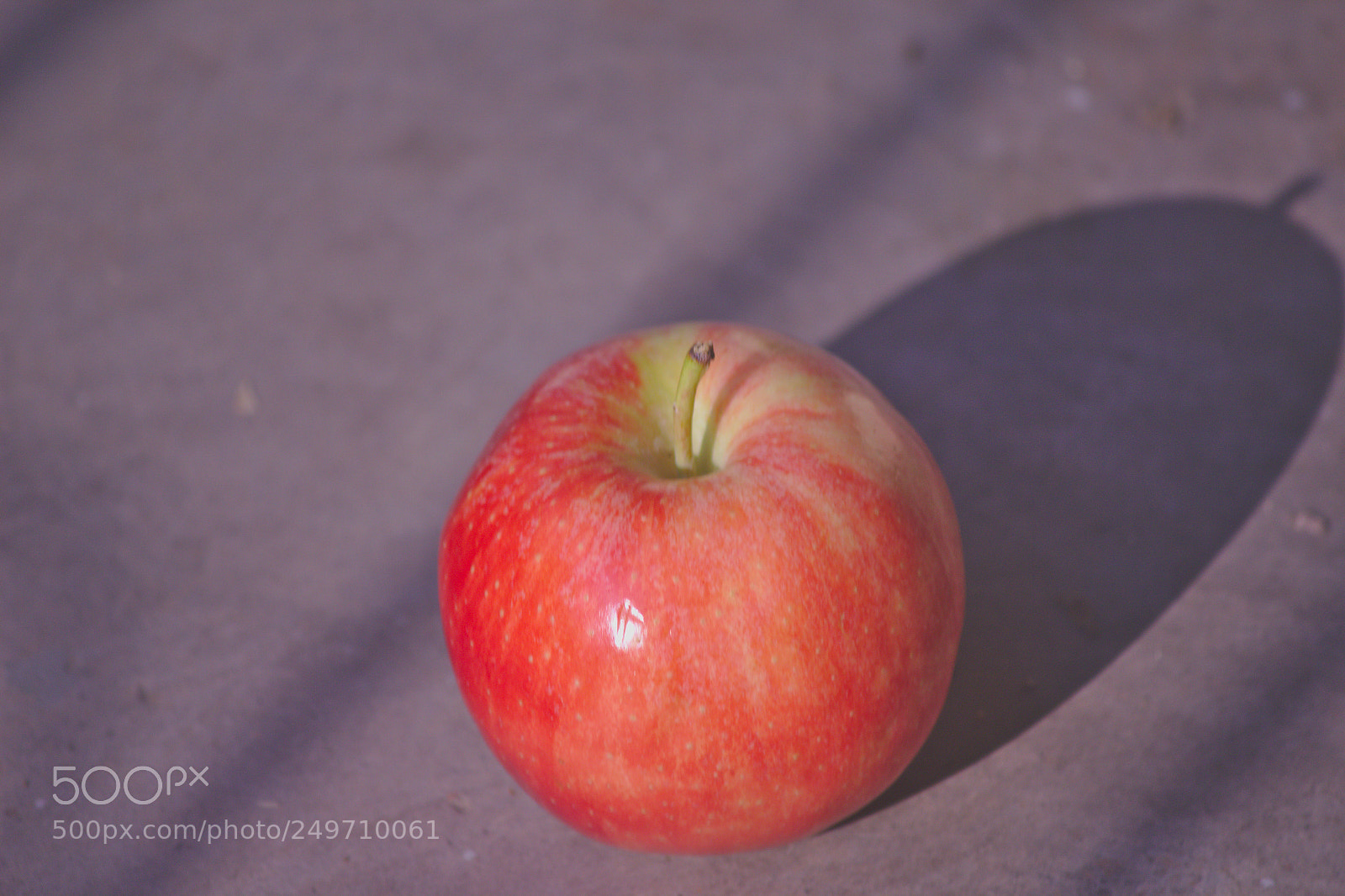 Canon EF-S 55-250mm F4-5.6 IS II sample photo. Apple casting a shadow photography