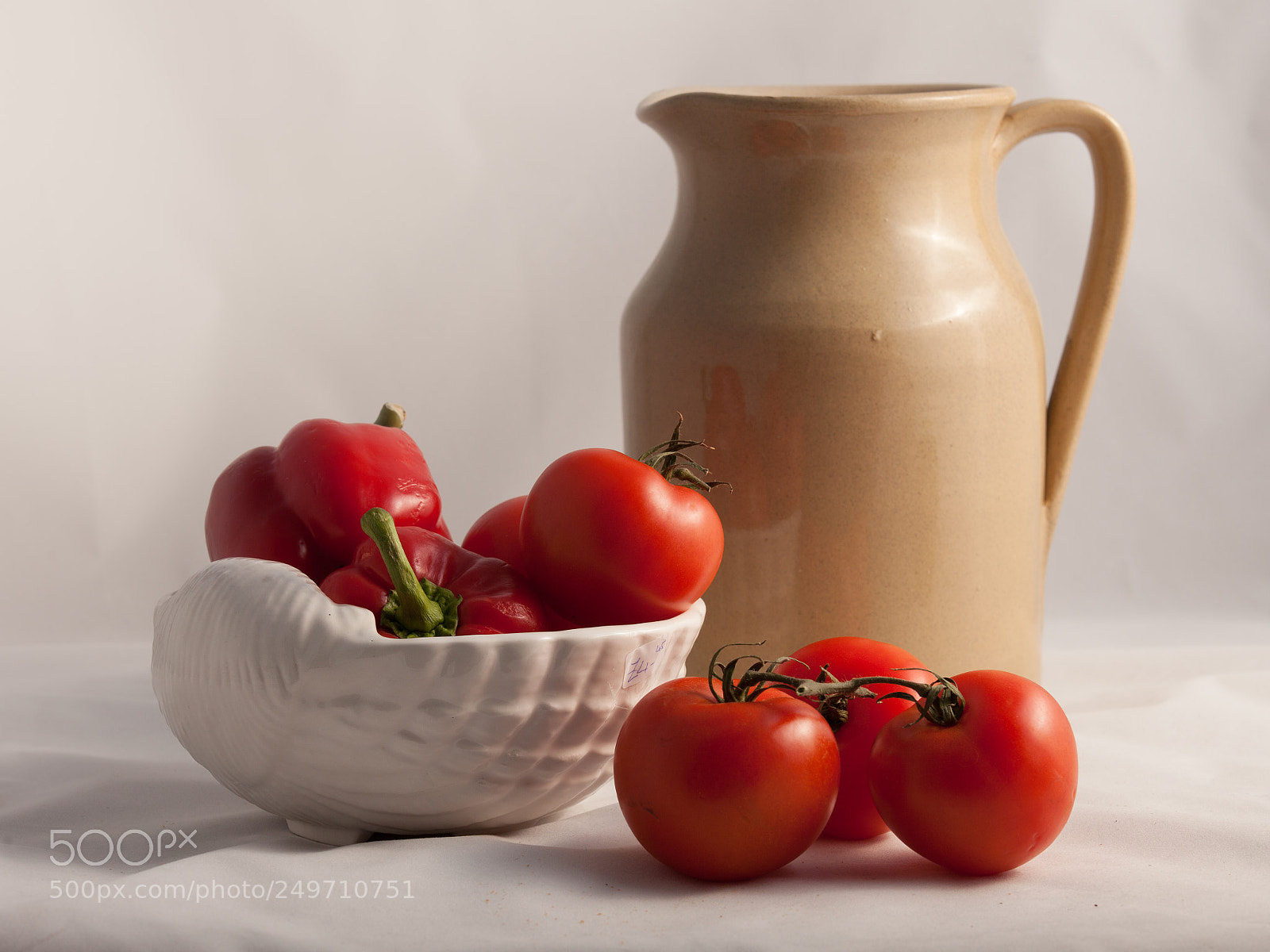 Canon EOS 5D Mark II sample photo. Tomatoes, red peppers and photography