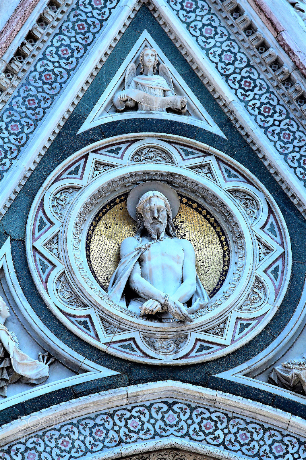 Canon EOS 650D (EOS Rebel T4i / EOS Kiss X6i) sample photo. Green marble & golden mosaic photography
