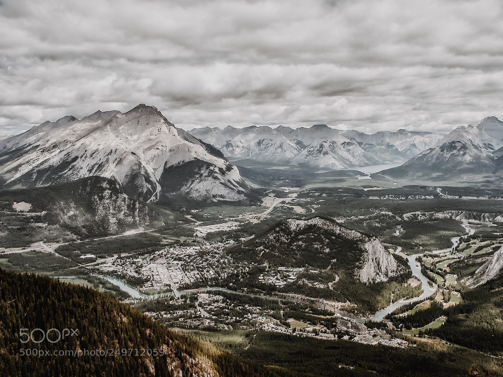 KONICA MINOLTA DiMAGE 7i sample photo. Banff - sundance peak photography