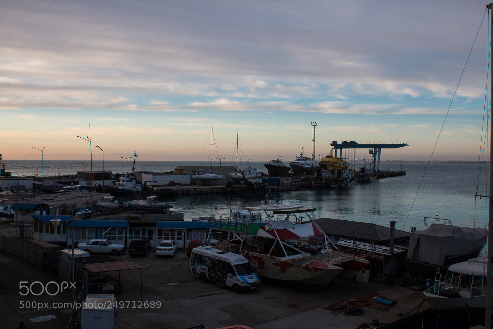 Canon EOS 70D sample photo. Sea port of anapa photography