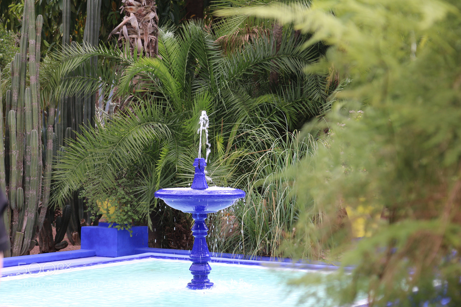 Canon EOS 750D (EOS Rebel T6i / EOS Kiss X8i) sample photo. Fountain at ysl gardens photography