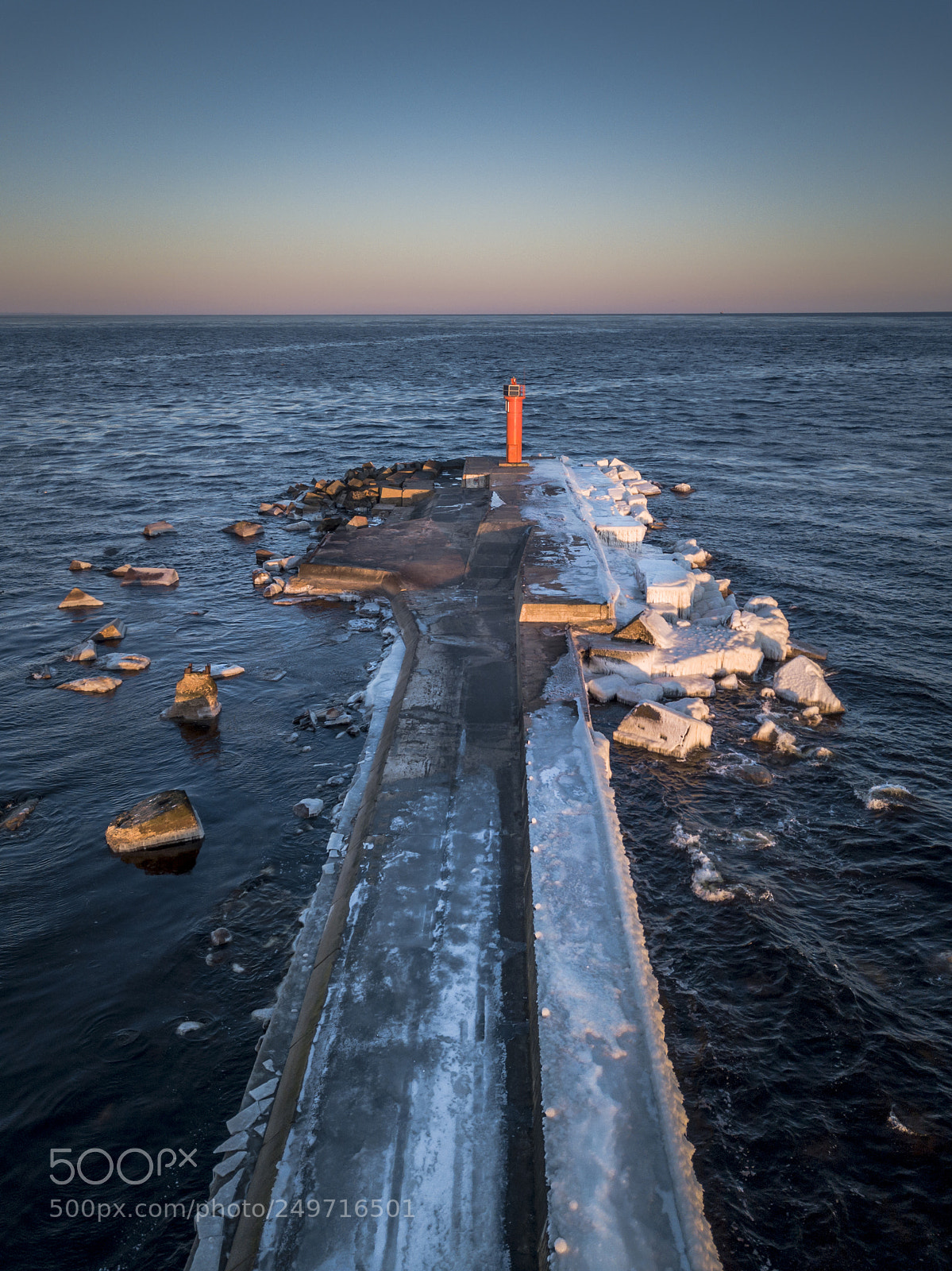DJI FC220 sample photo. Lighthouse, latvia photography