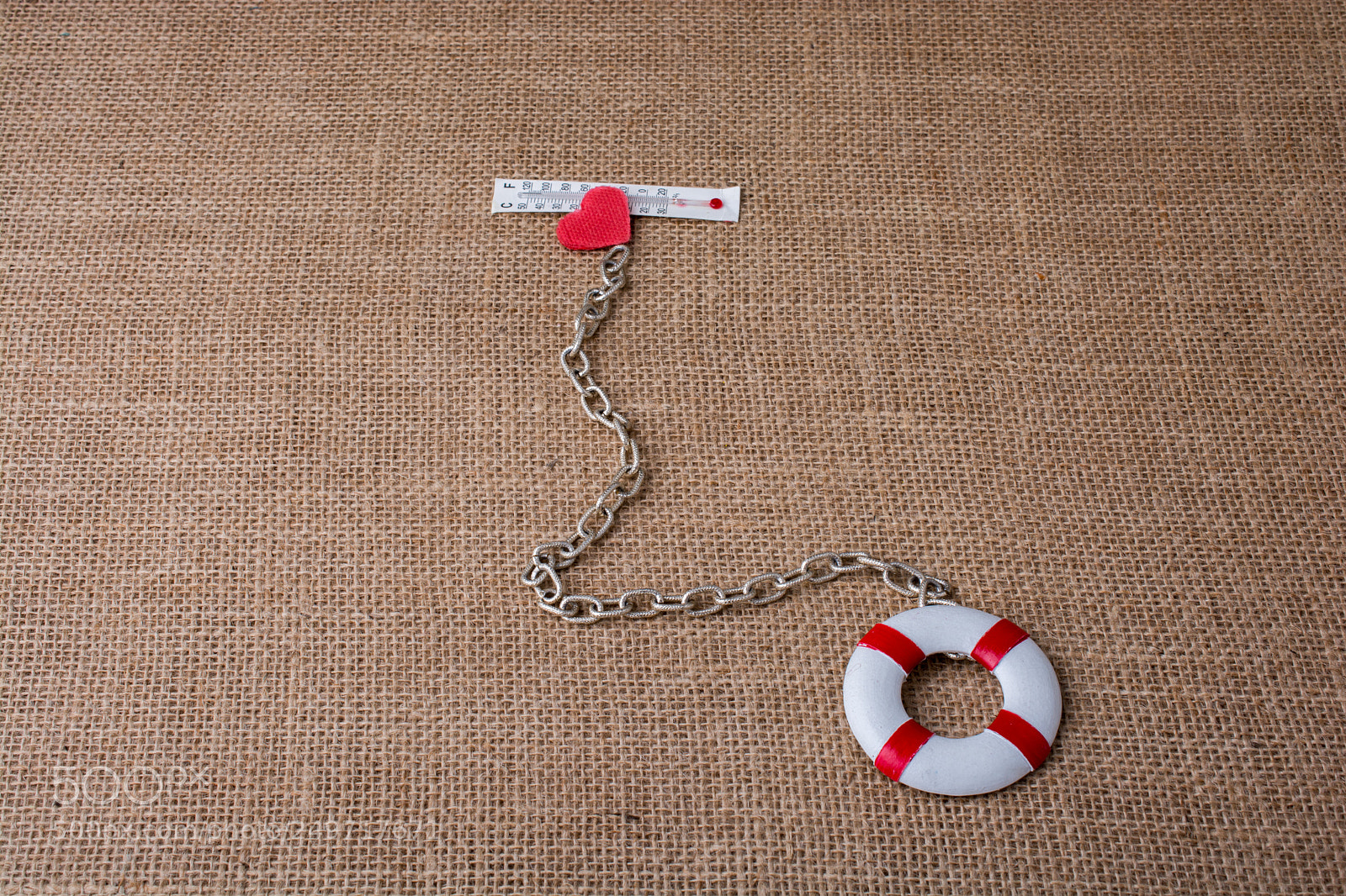 Nikon D7100 sample photo. Life preserver and thermometer photography