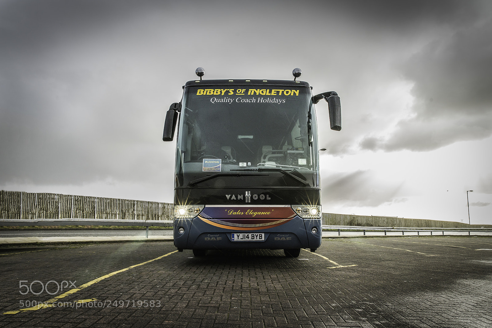 Sony a7R II sample photo. Blackpool central coach park photography
