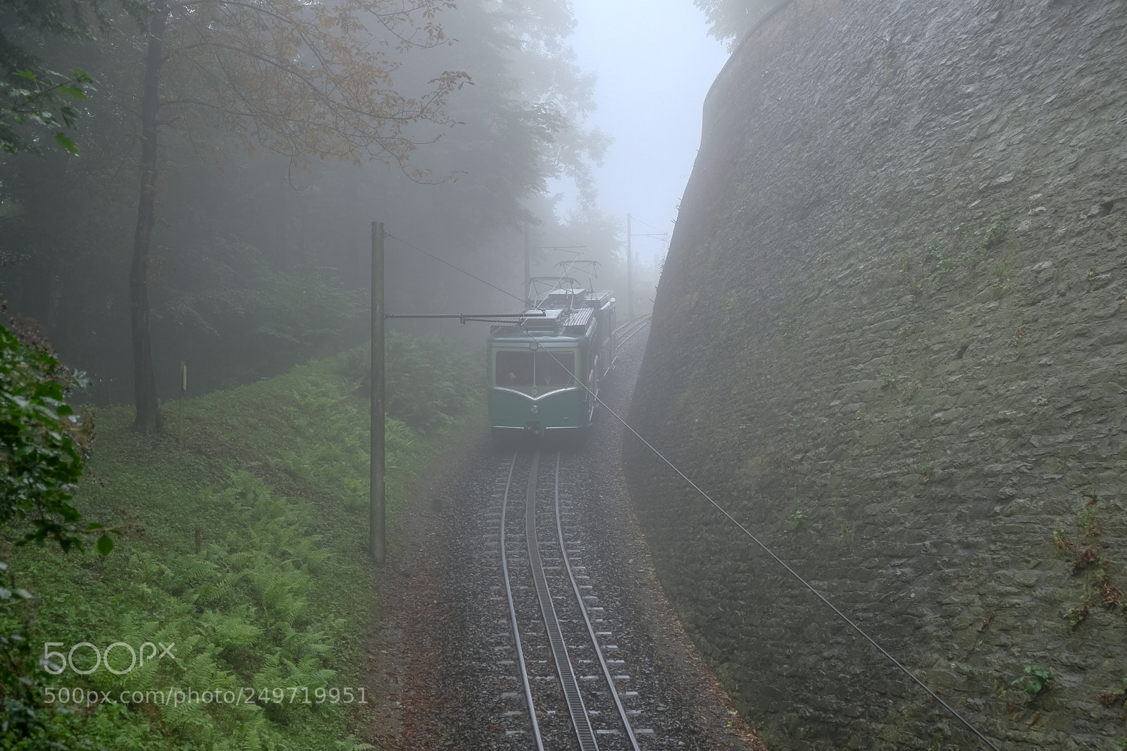 Fujifilm X-T20 sample photo. Misty train photography