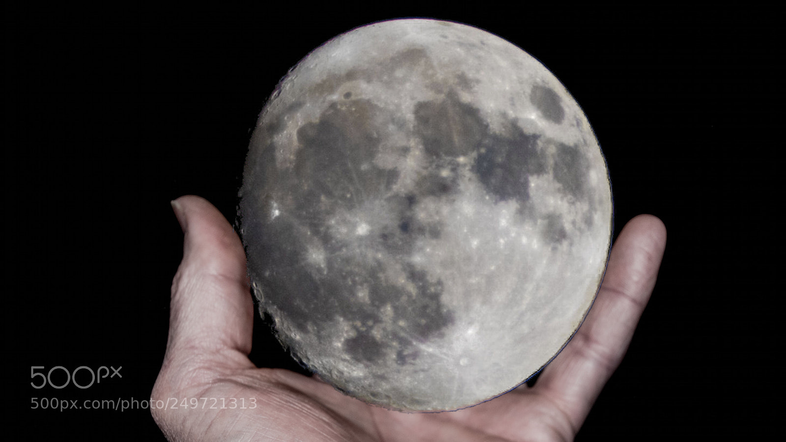 Nikon D5500 sample photo. Moon in hand photography