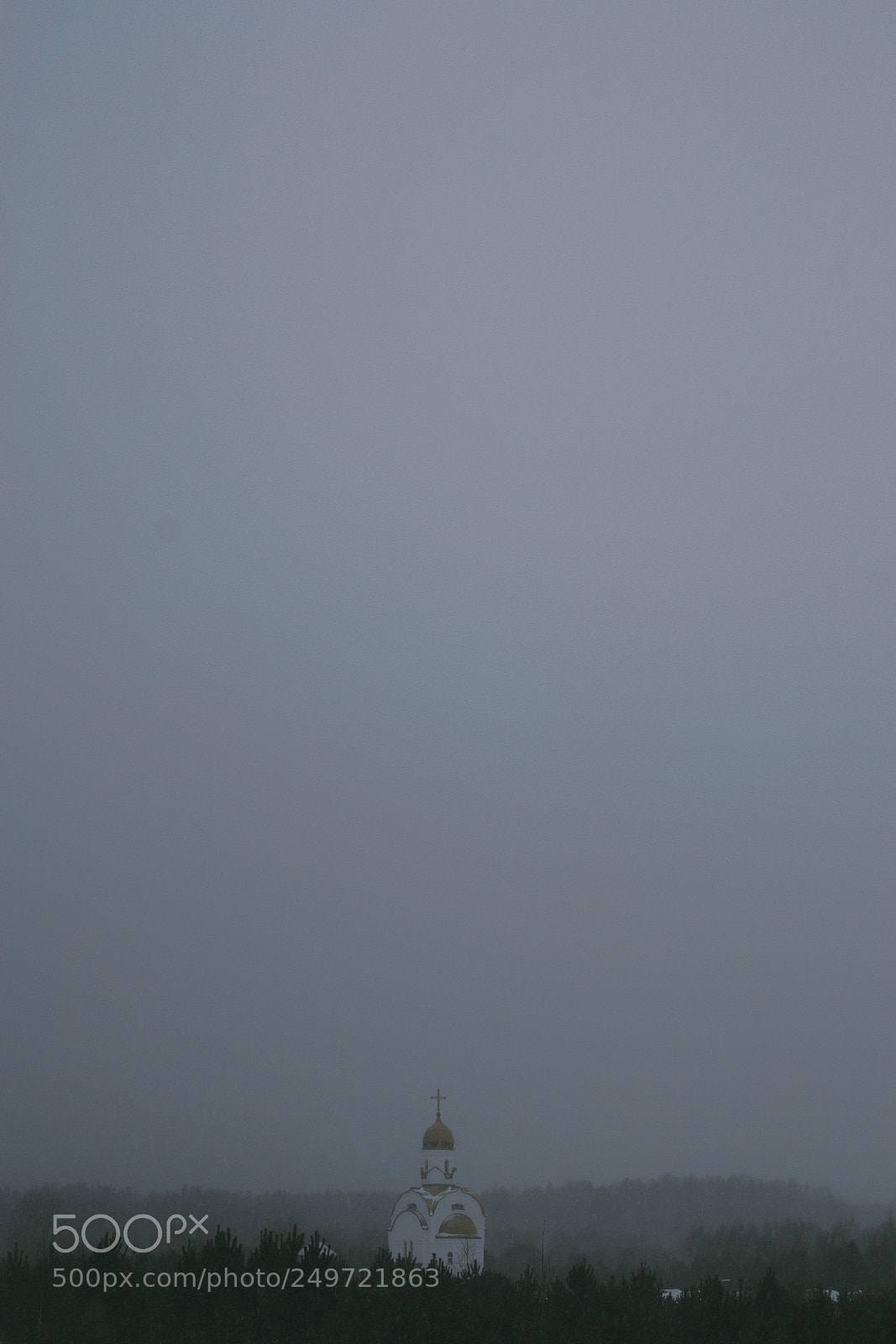 Nikon D3100 sample photo. Church in snow photography