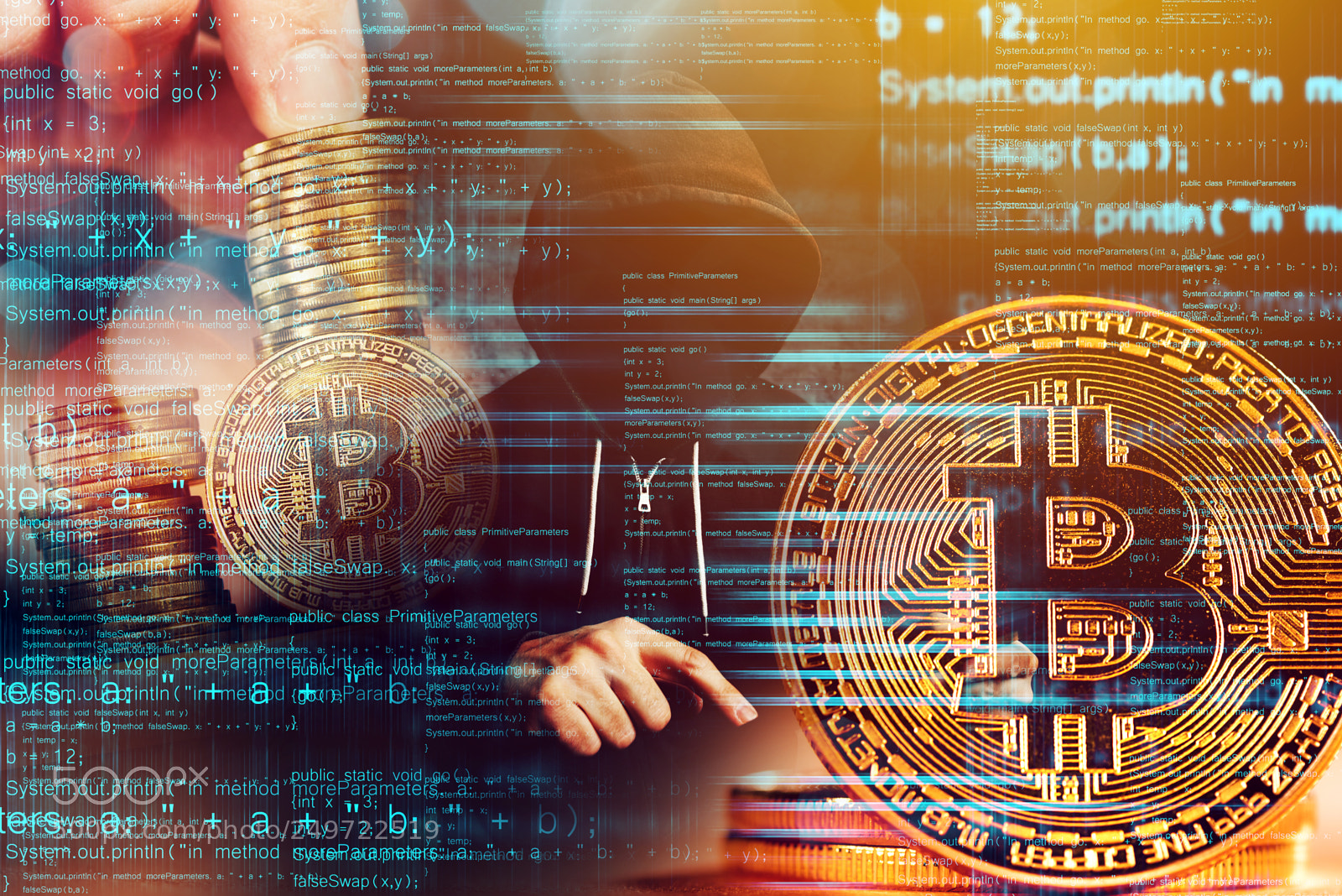 Nikon D600 sample photo. Computer hacker and bitcoin photography