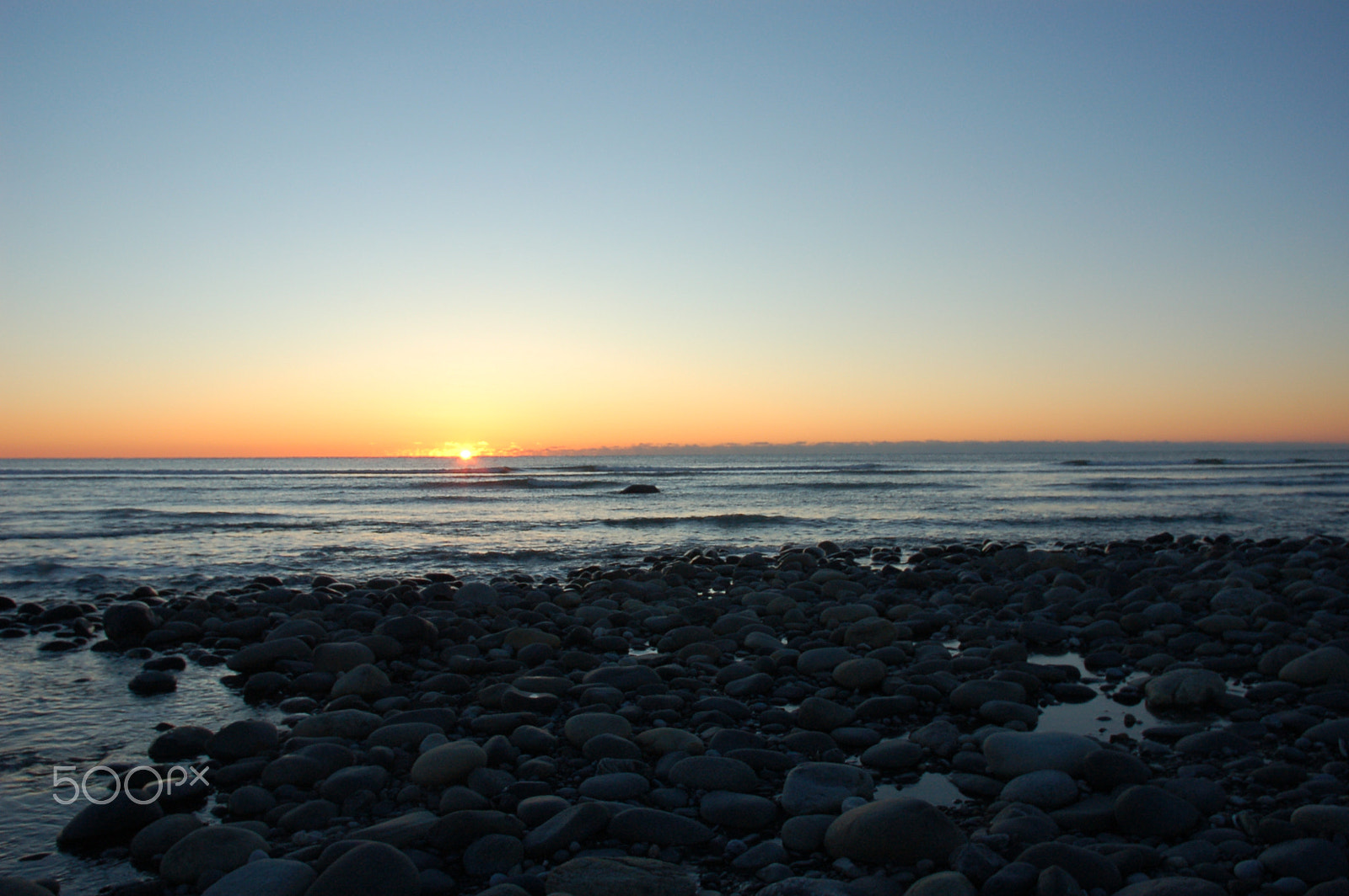 Nikon D50 sample photo. Rocky sunrise photography