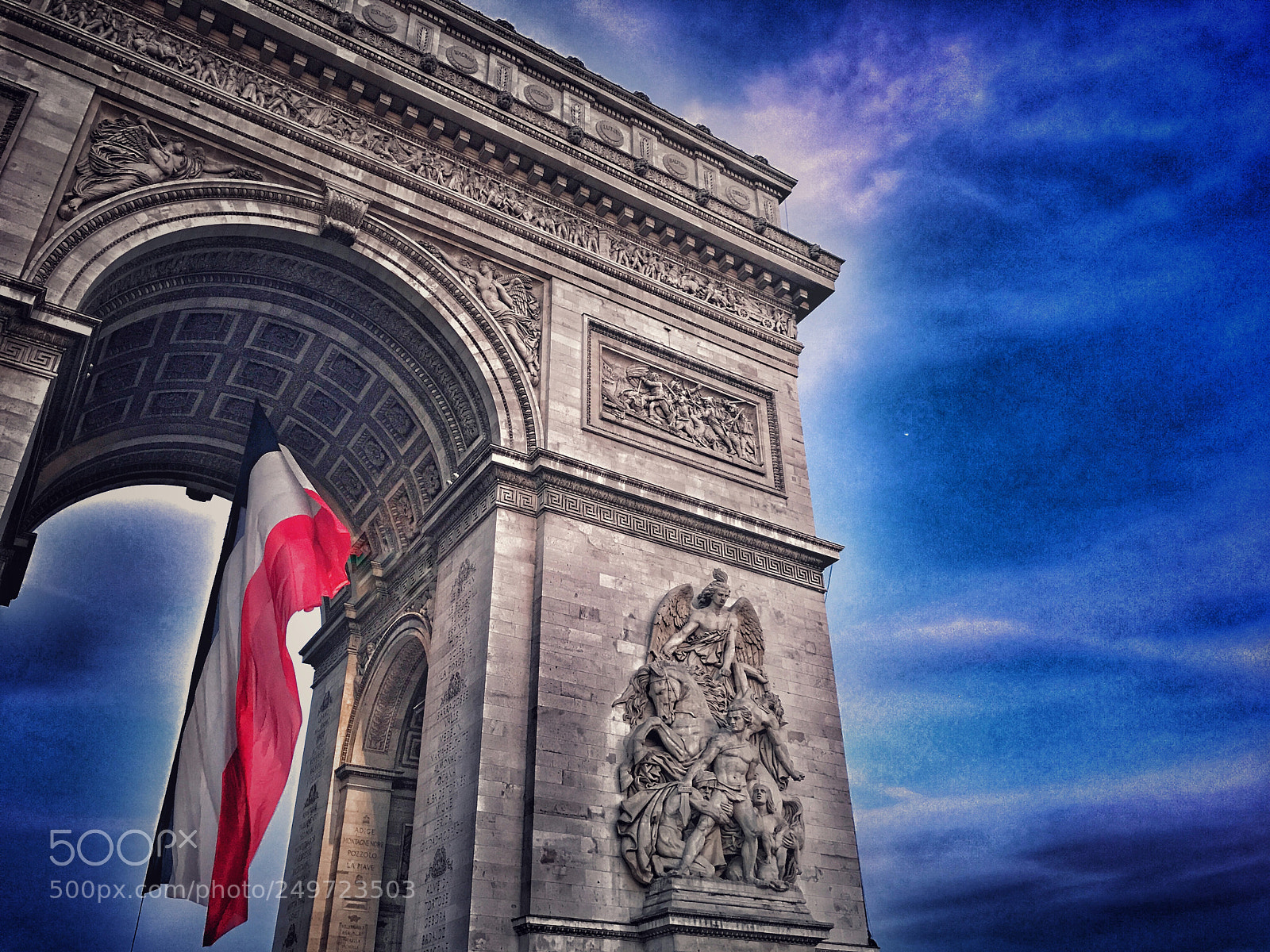 Apple iPhone 7 sample photo. Arc de triomphe photography