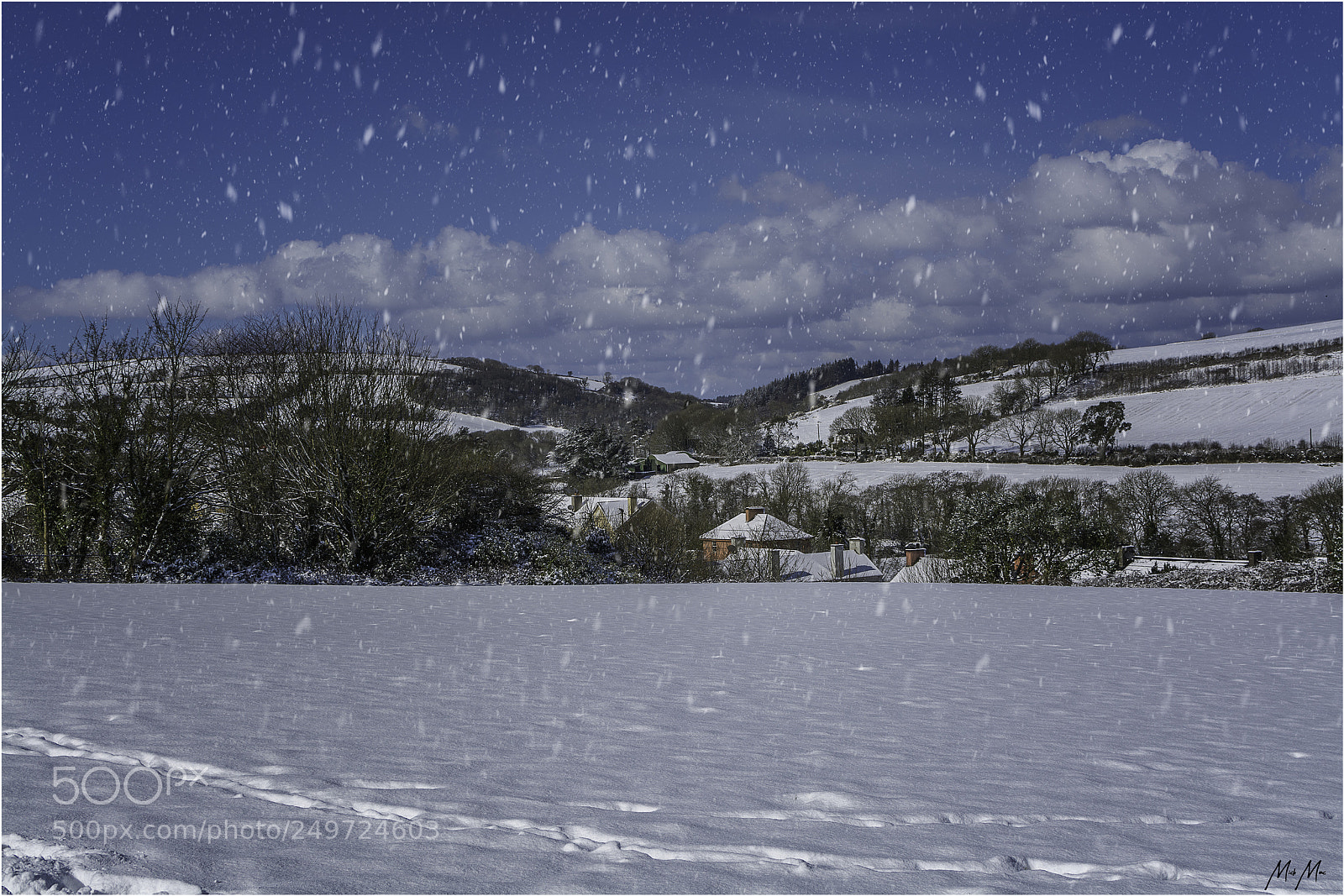 Nikon D7100 sample photo. Village snow 2018 photography