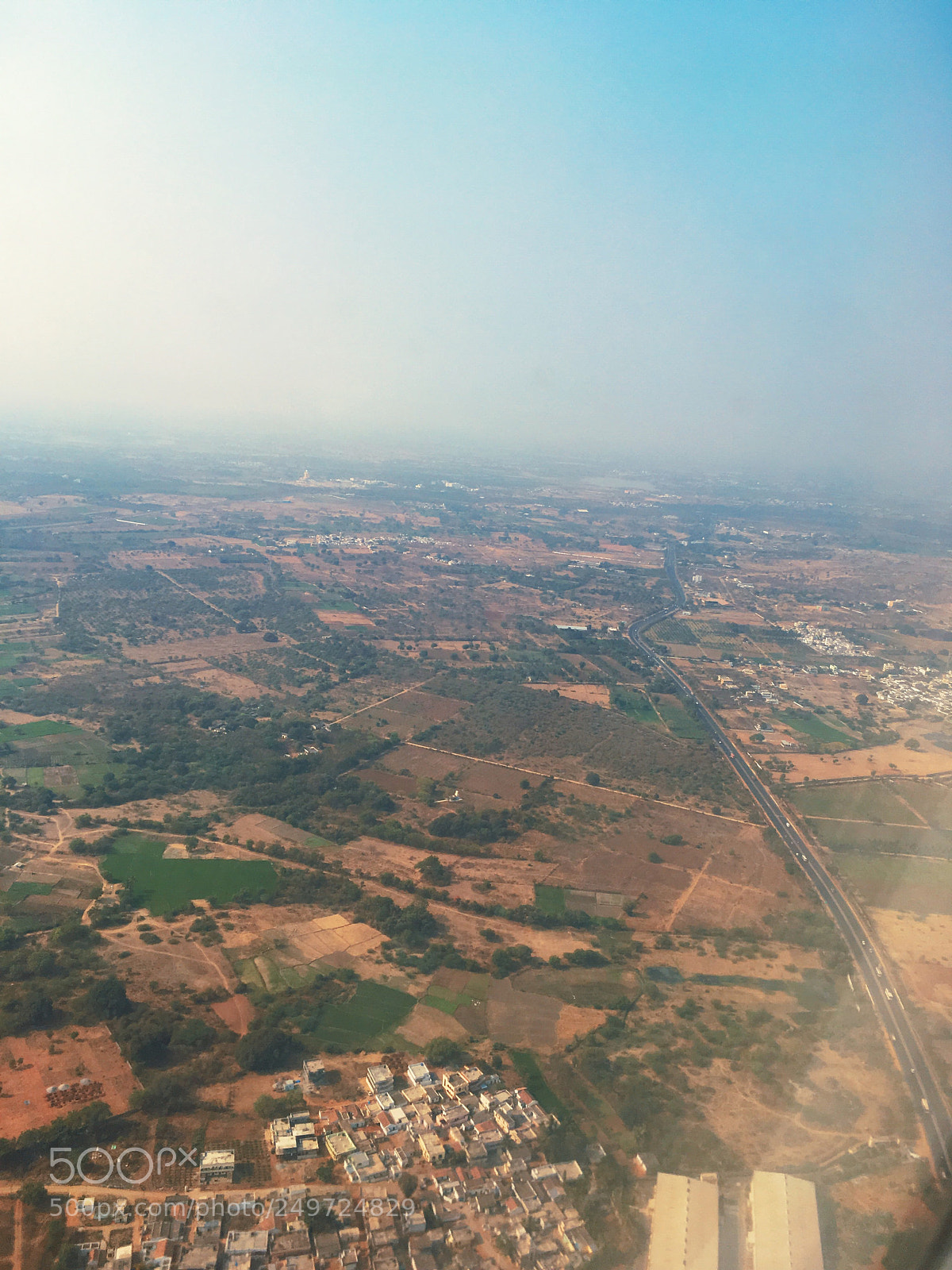 Apple iPhone SE sample photo. From my plane window photography