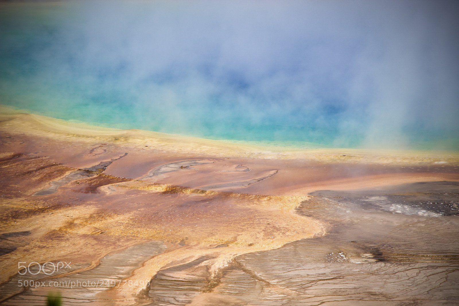 Canon EOS 70D sample photo. Yellowstone grand prismatic spring photography