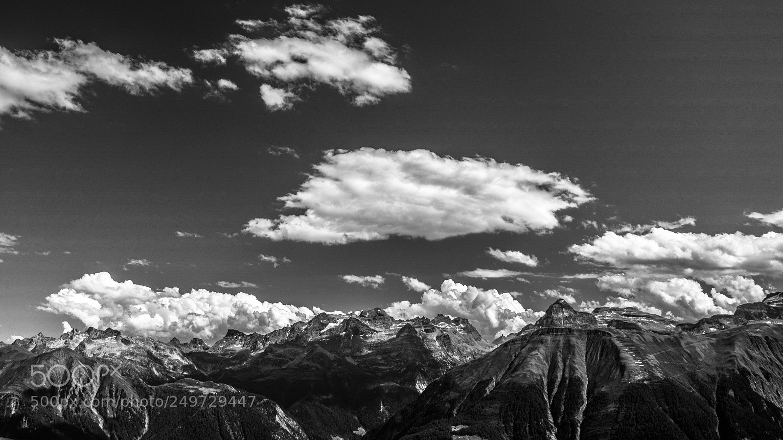 Nikon D5200 sample photo. Swiss panorama in black photography