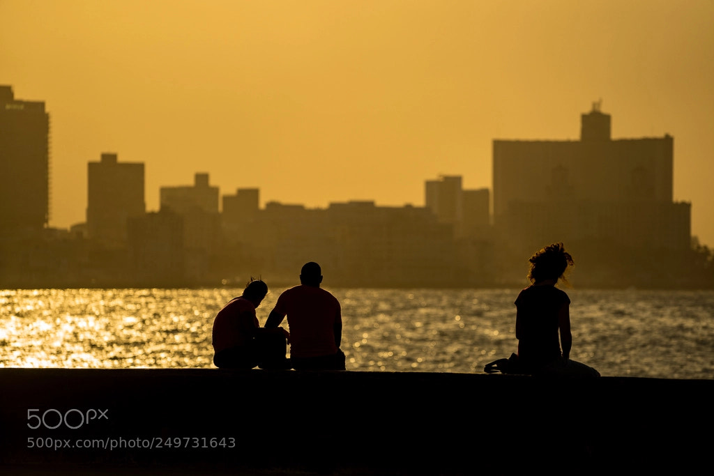 Sony a7R sample photo. Vedado sunset photography