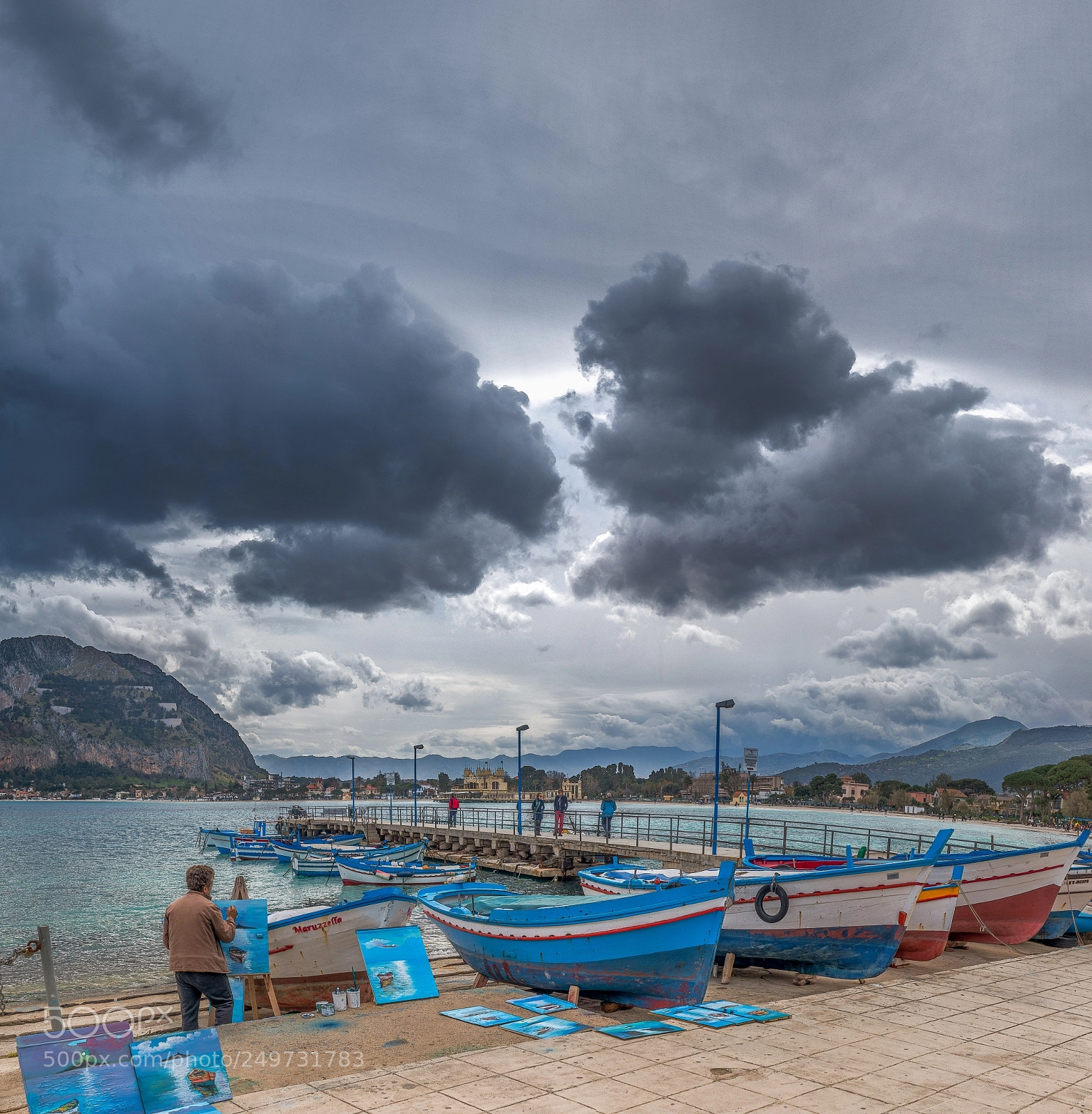 Sony Cyber-shot DSC-RX100 IV sample photo. The painter of mondello photography