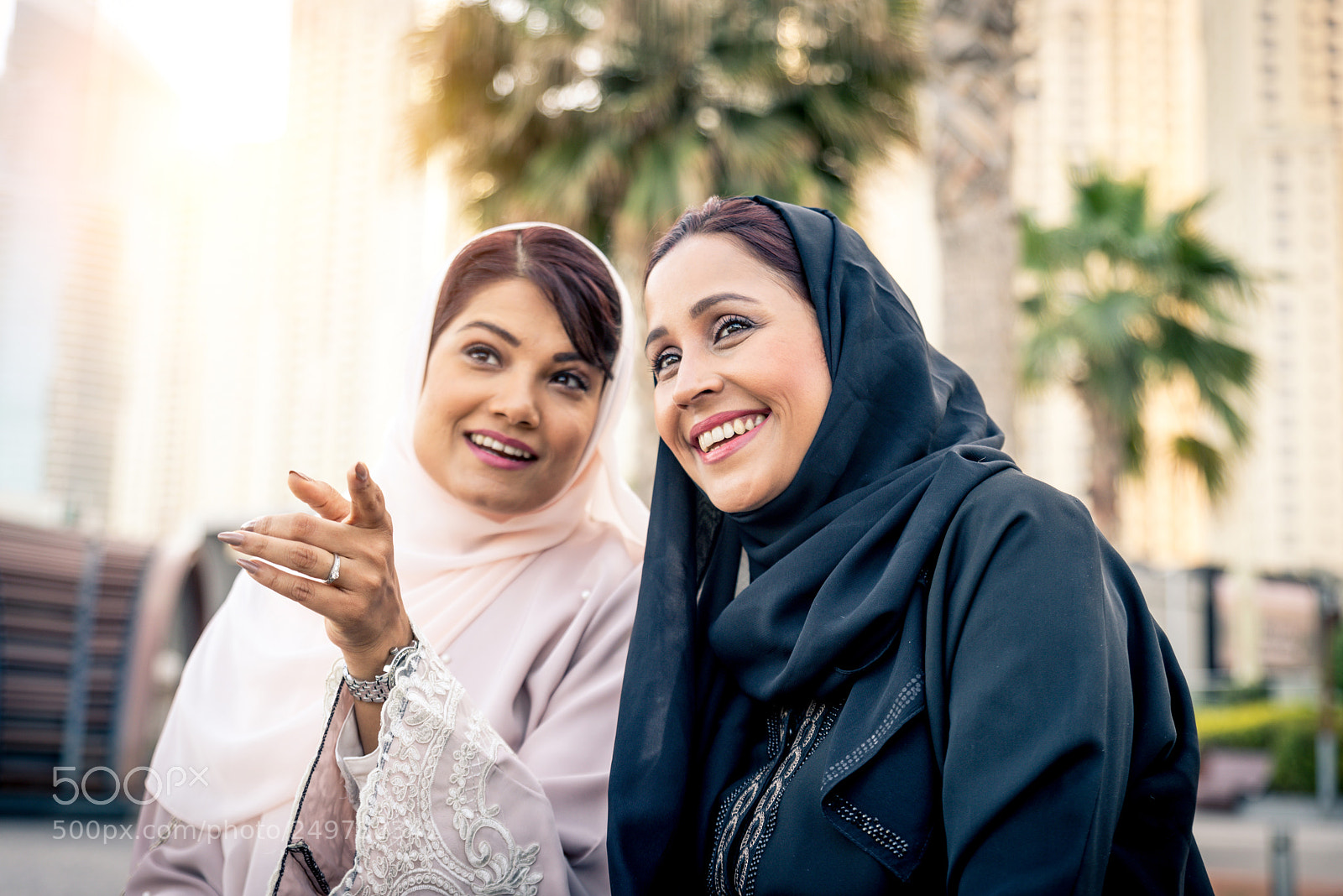Nikon D610 sample photo. Two arabian girlfriends bonding photography