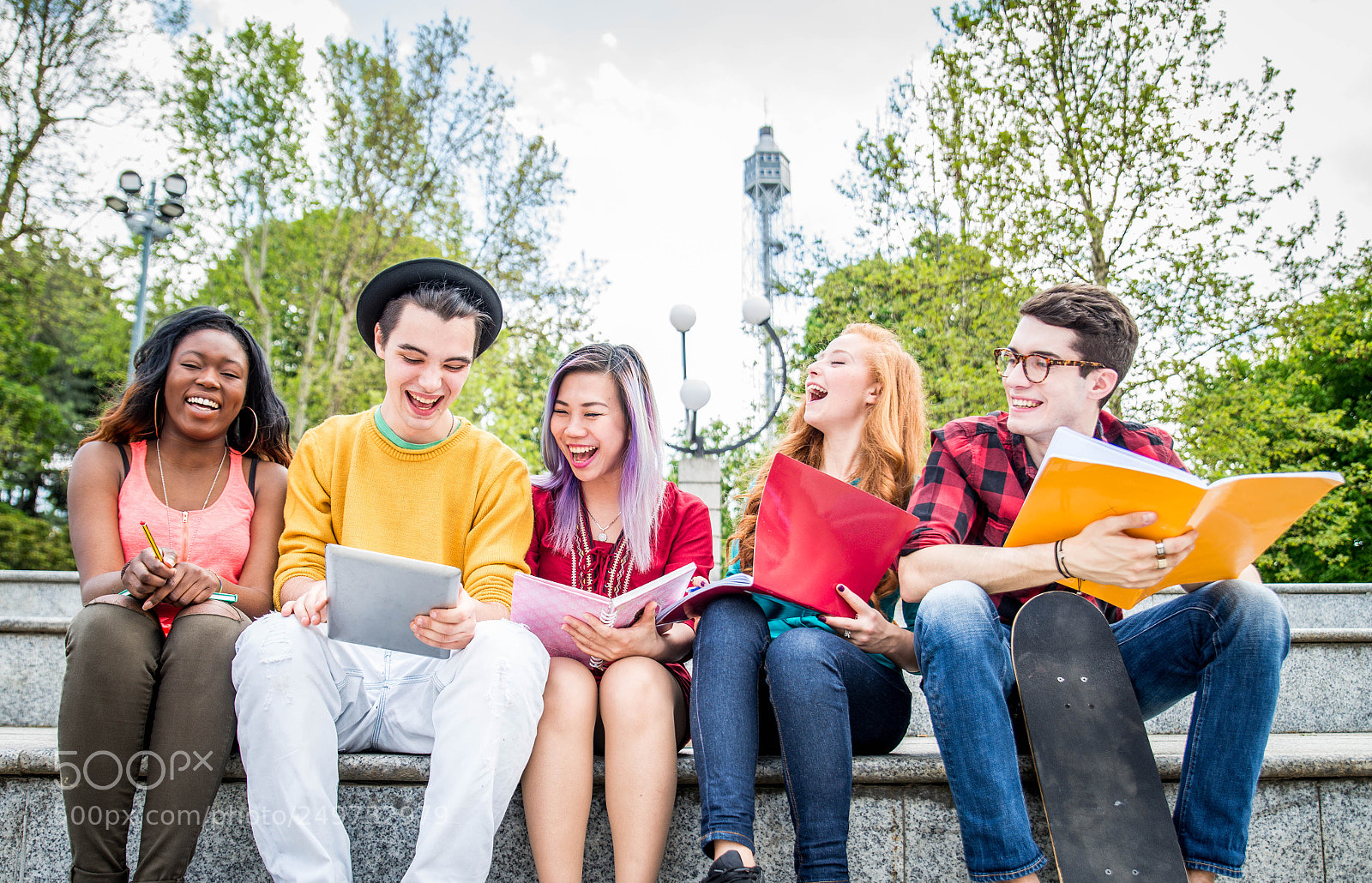 Nikon D610 sample photo. Young students outdoors photography