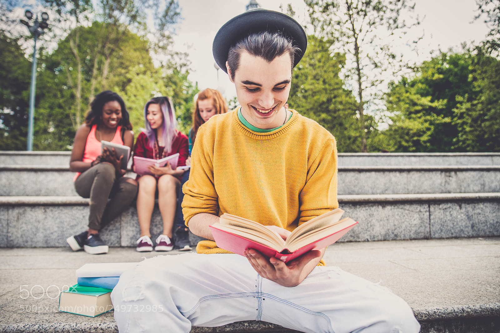 Nikon D610 sample photo. Young students outdoors photography