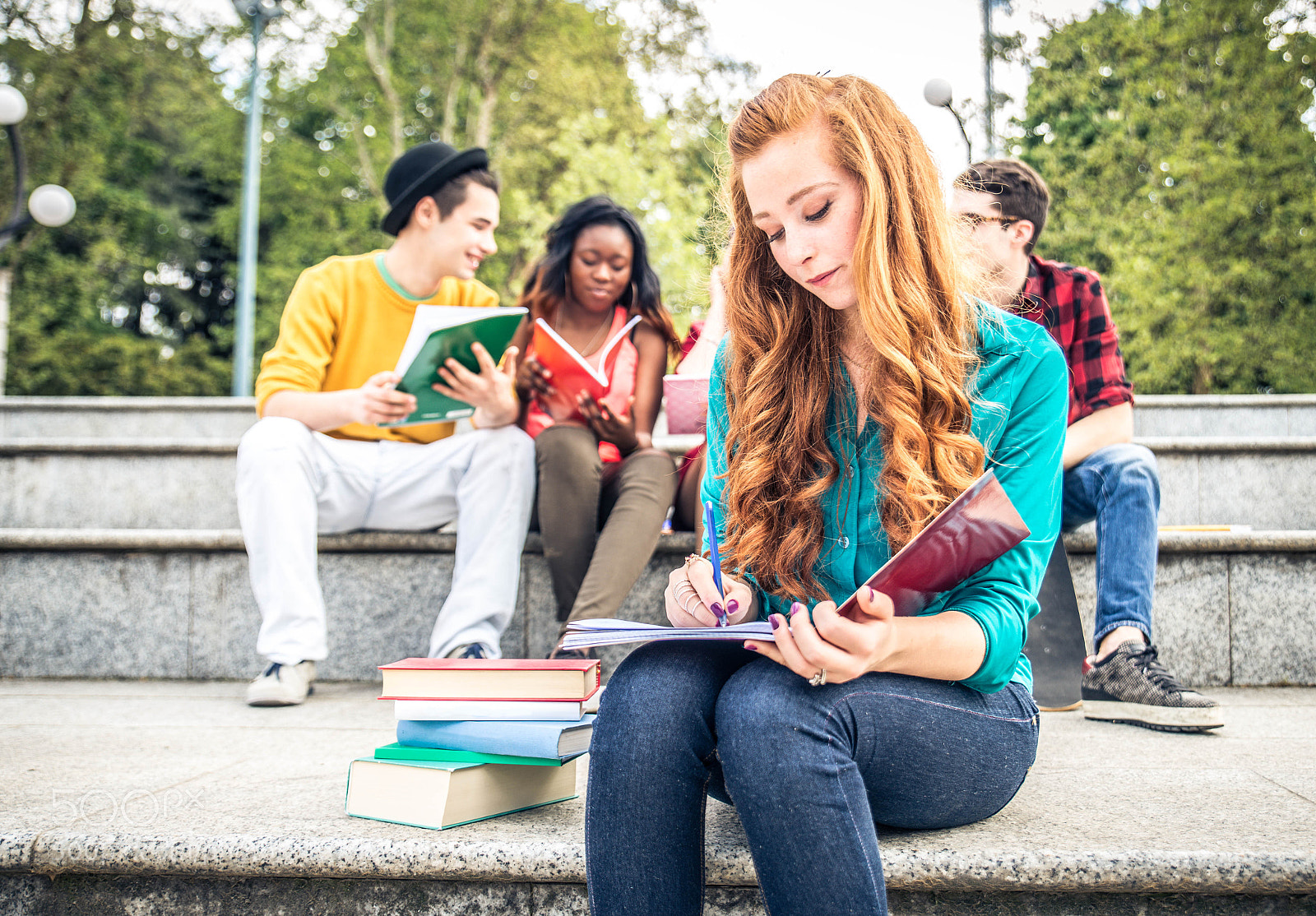 Nikon D610 sample photo. Young students outdoors photography
