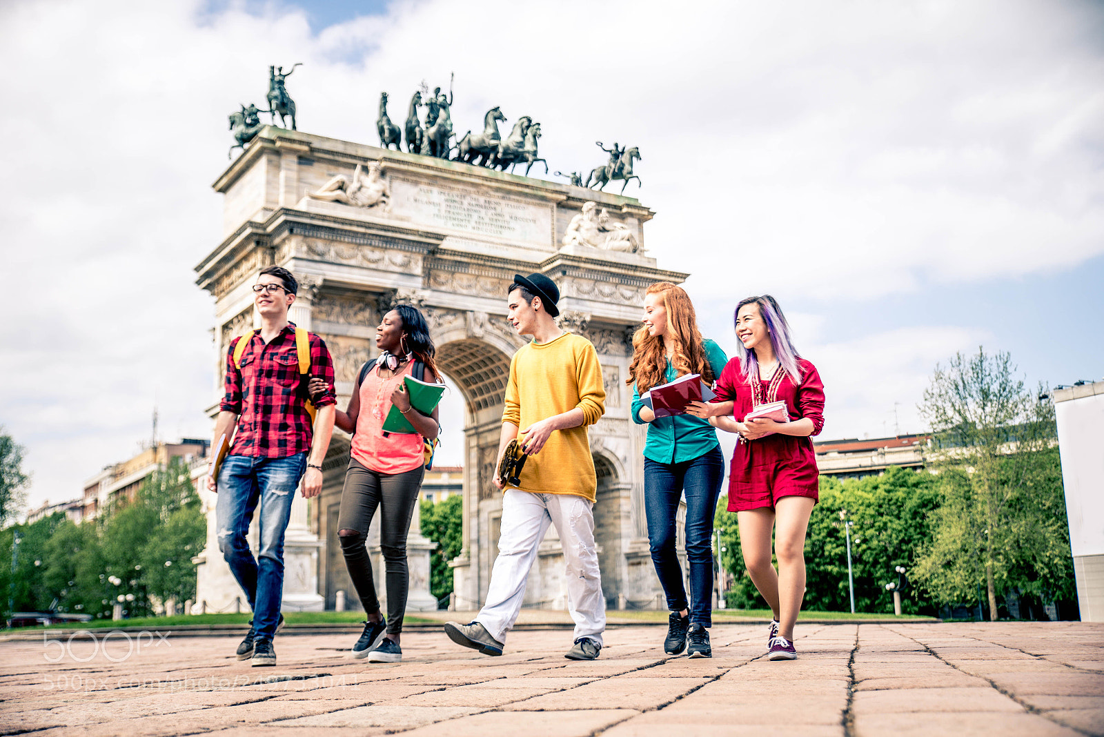 Nikon D610 sample photo. Young students outdoors photography