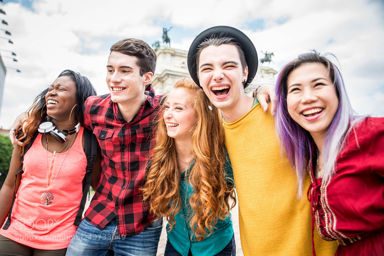 Nikon D610 sample photo. Young students outdoors photography
