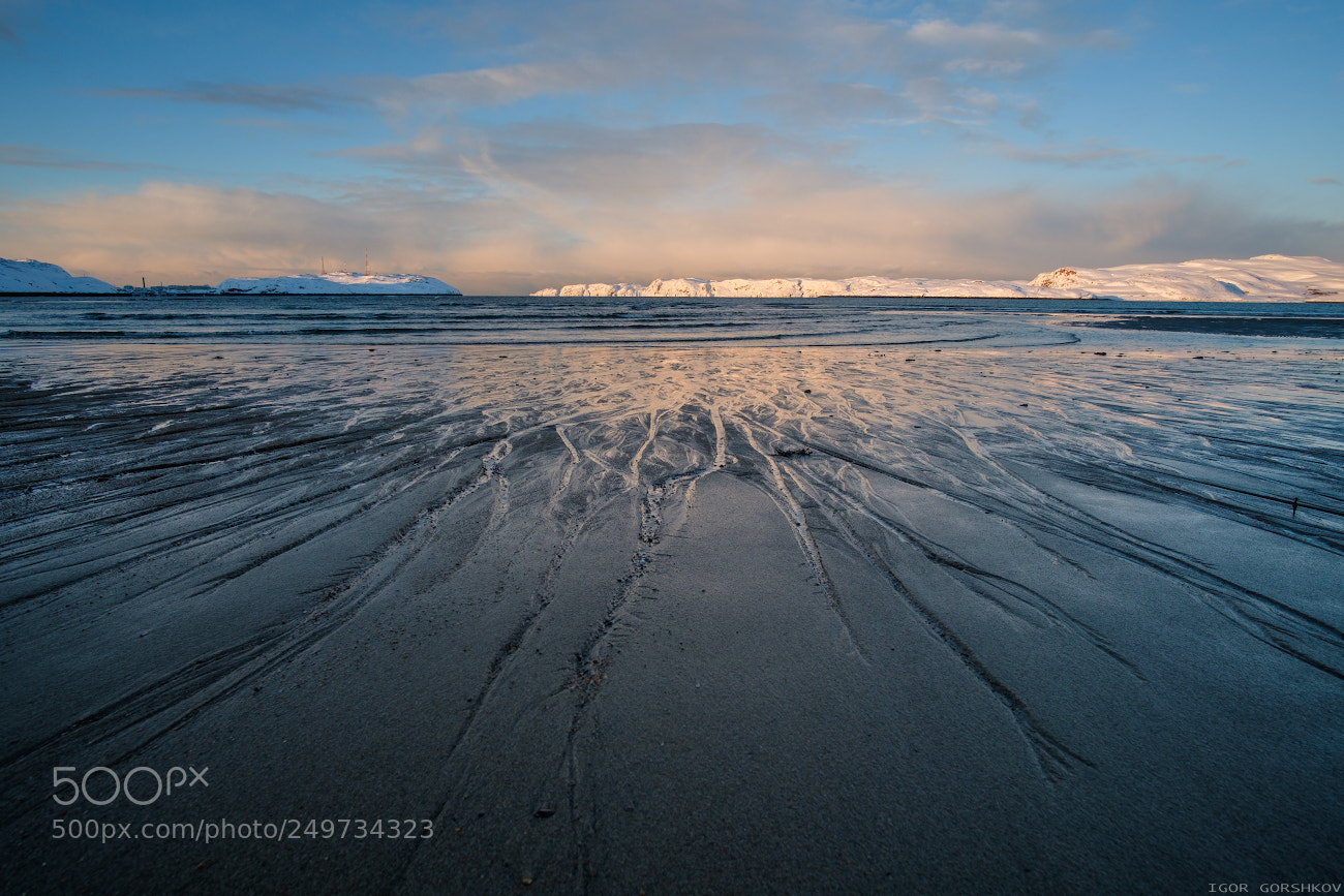 Fujifilm X-T20 sample photo. Sandy beach at sunset photography