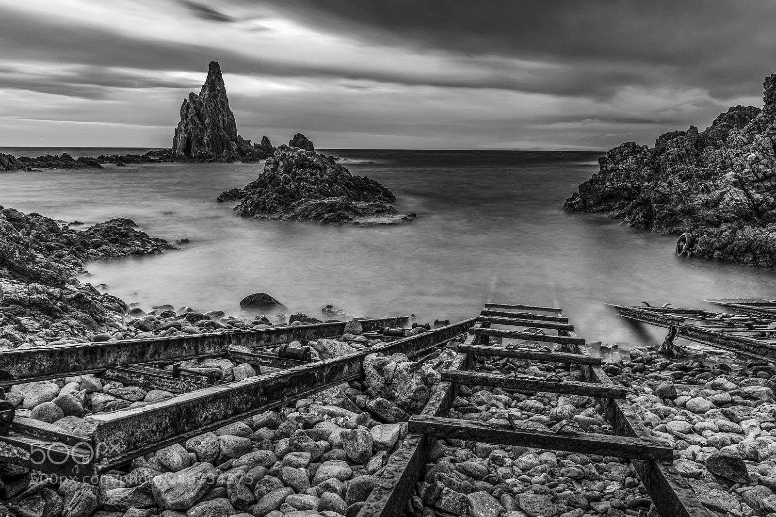 Sony a7 II sample photo. Black and white reef photography