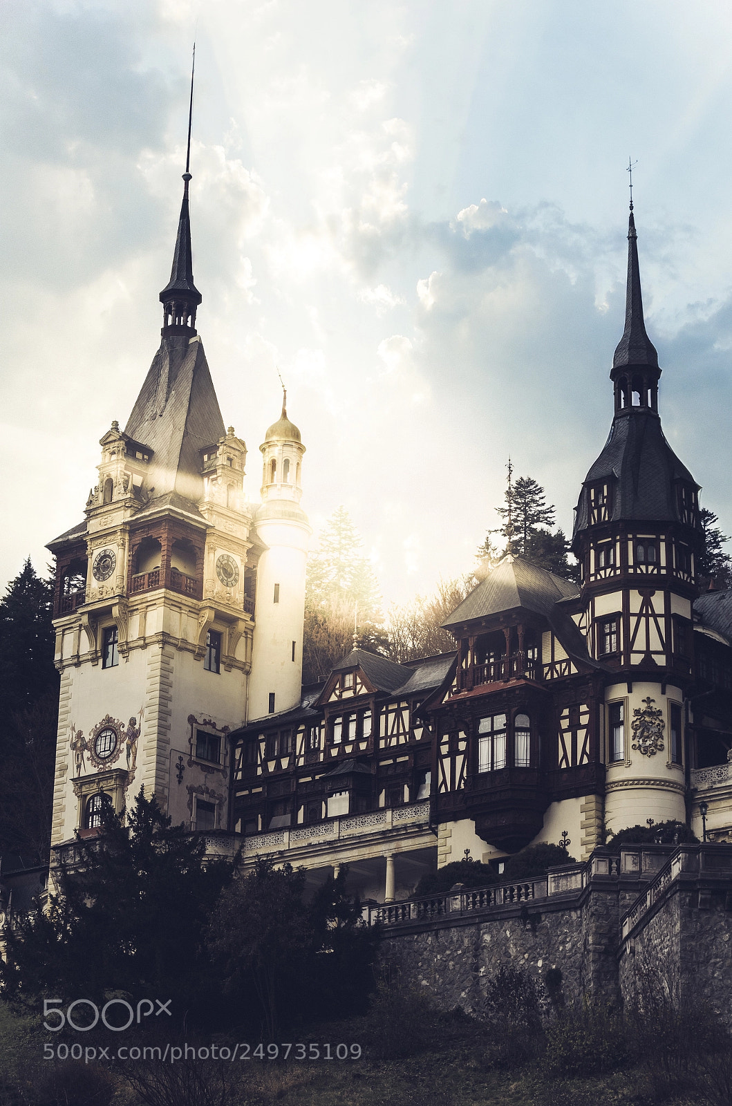 Nikon D5100 sample photo. Peles castle, romania photography
