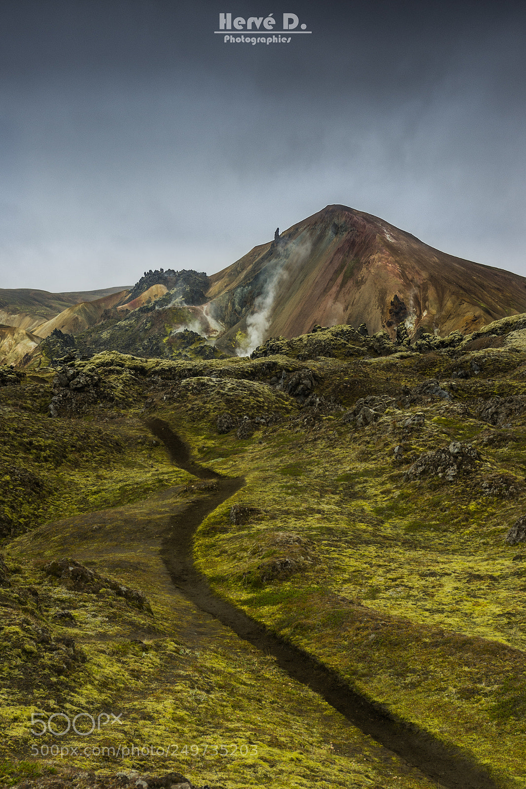 Pentax K-5 sample photo. Hiking in landmannalaugar photography