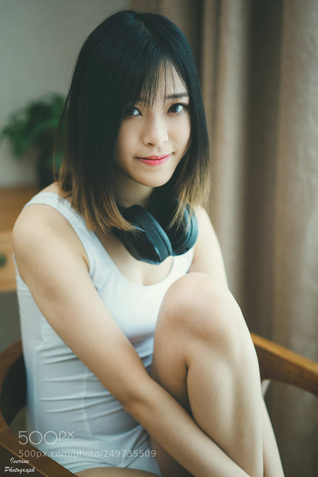 Sony a7R II sample photo. Headset girl photography
