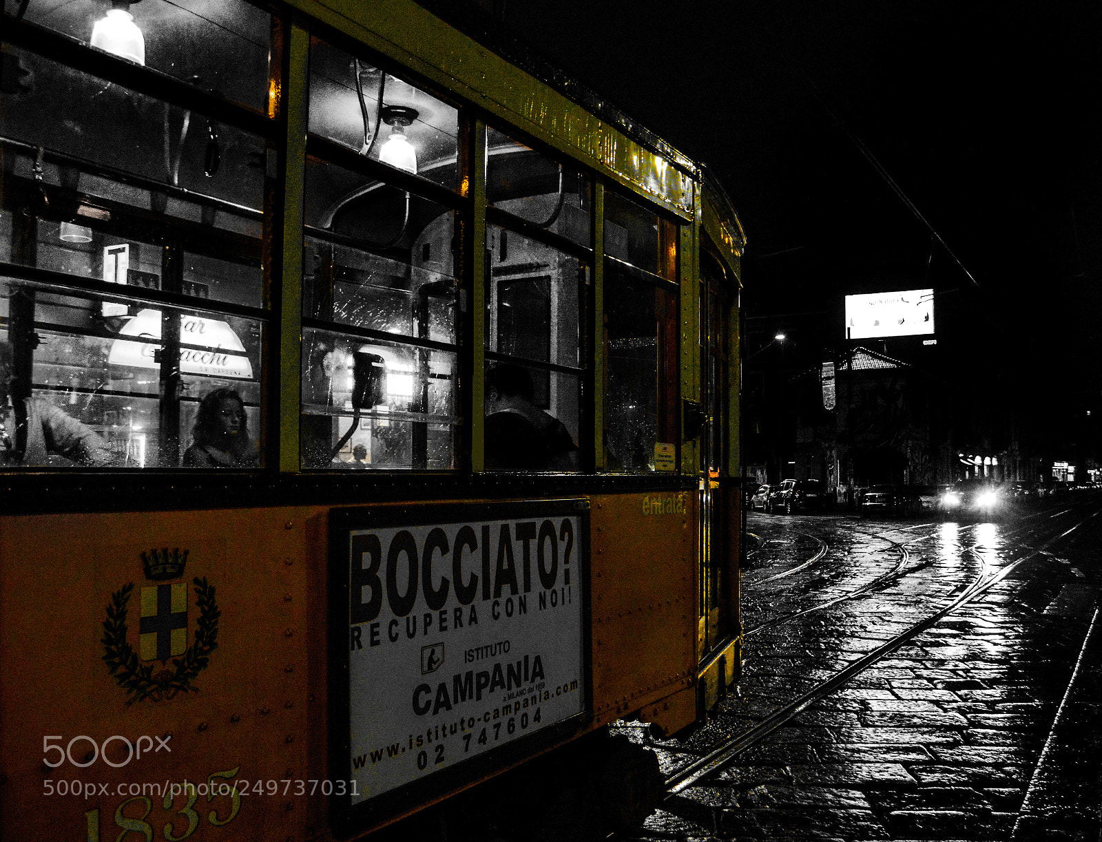 Nikon D3200 sample photo. Tram in milan photography